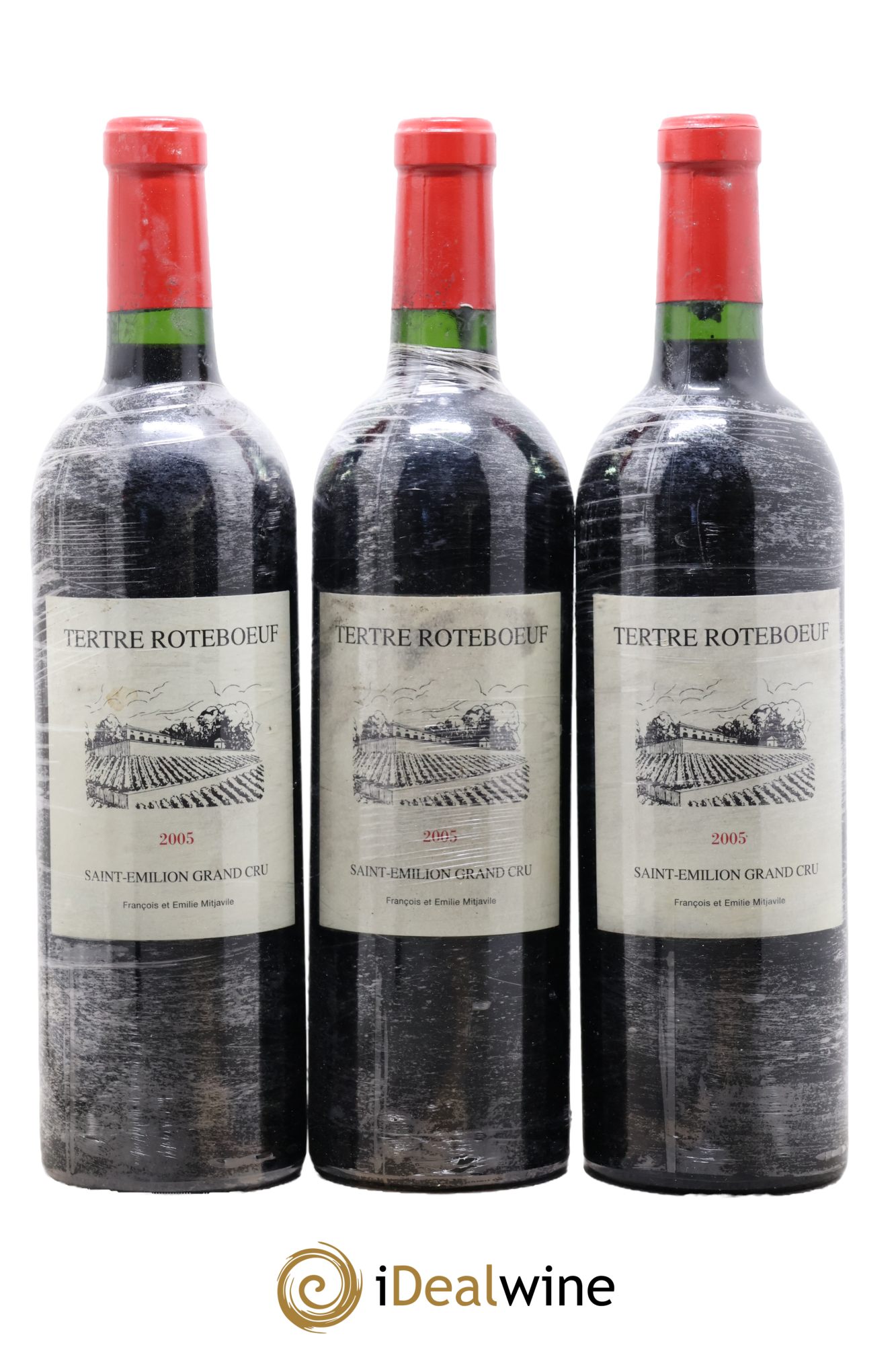 Château Tertre Roteboeuf 2005 - Lotto di 3 bottiglie - 0