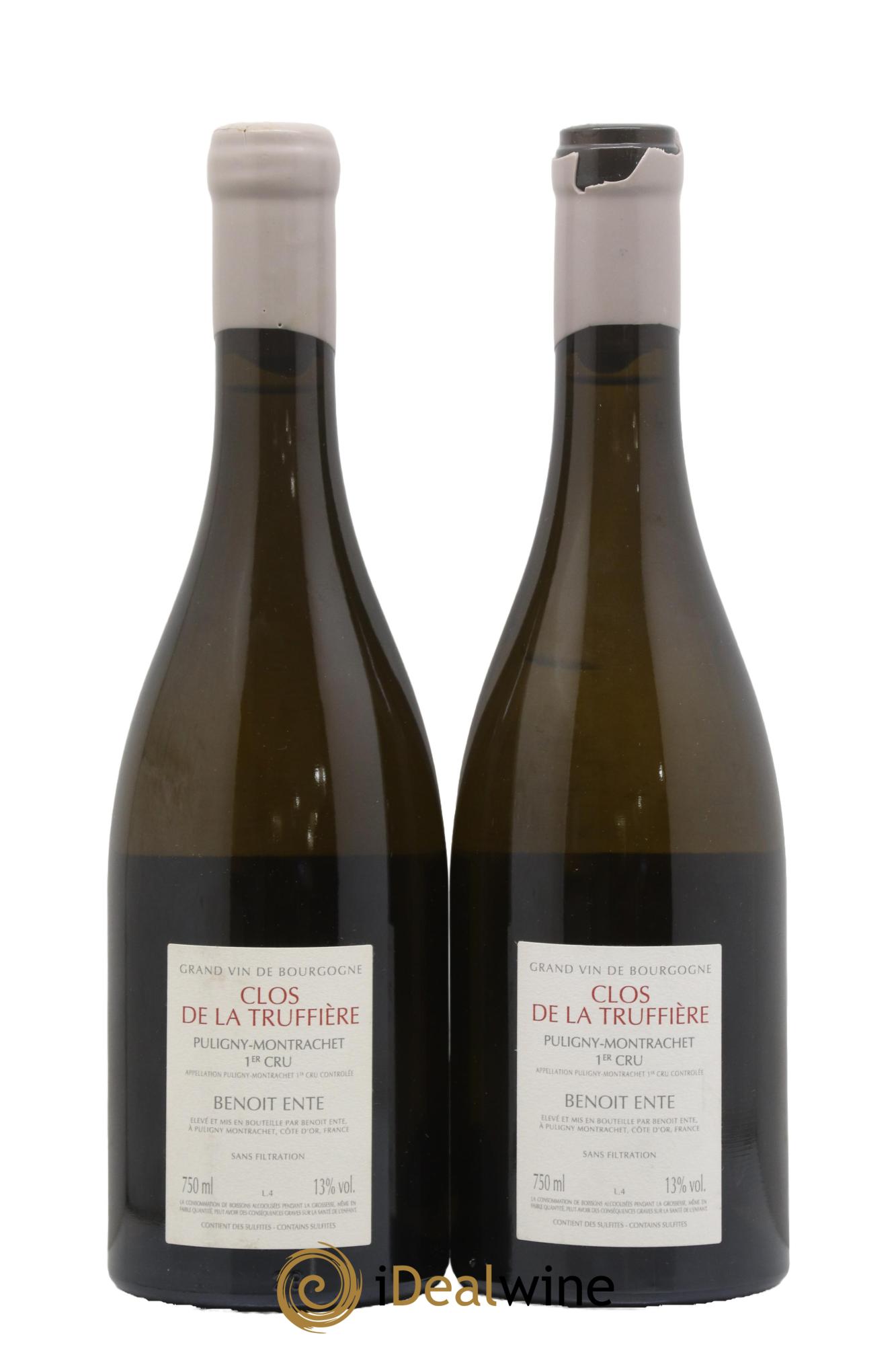 Puligny-Montrachet 1er Cru Clos de la Truffière Benoit Ente 2019 - Lot de 2 bouteilles - 1