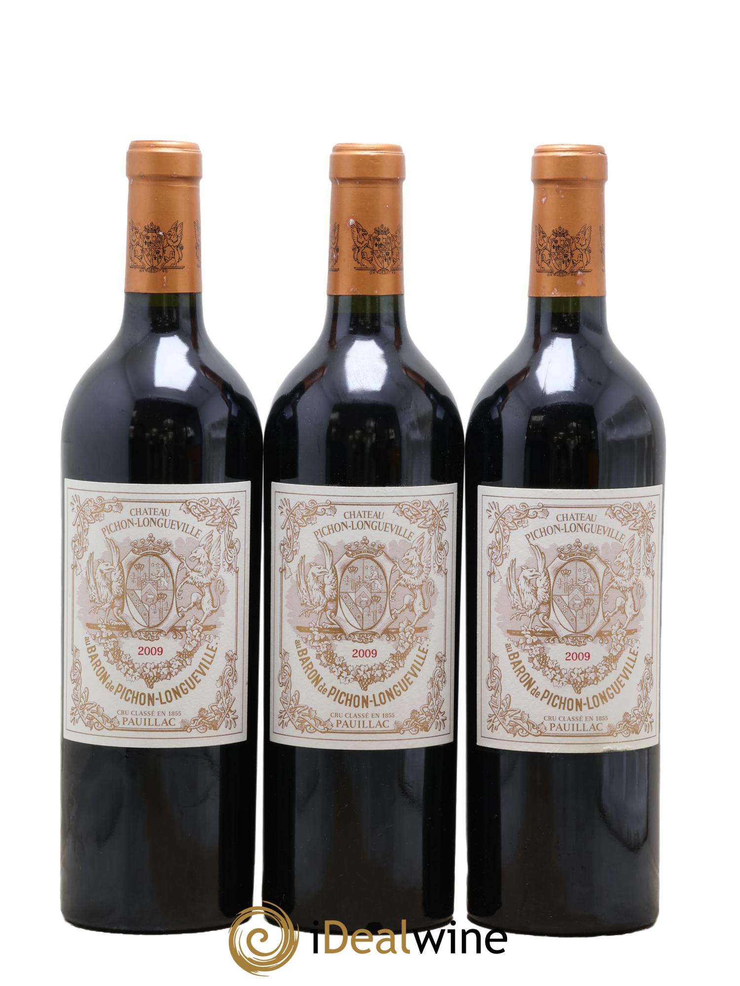 Pichon Longueville Baron 2ème Grand Cru Classé 2009 - Lot de 3 bouteilles - 0