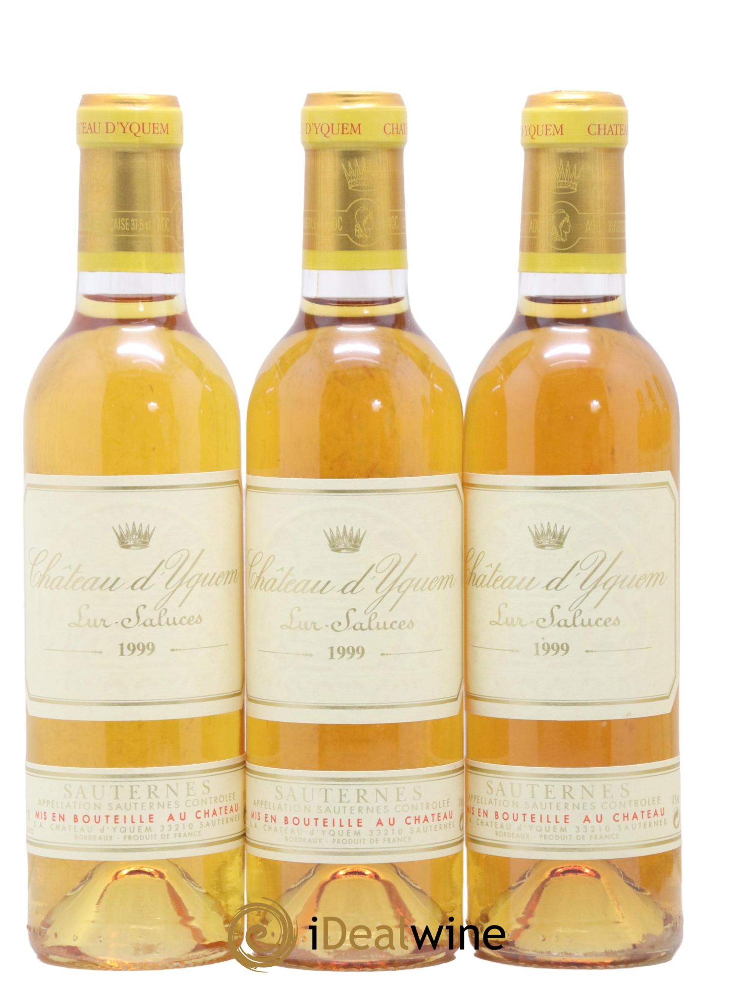 Château d' Yquem 1er Cru Classé Supérieur 1999 - Posten von 12 Demi-Flaschen - 2