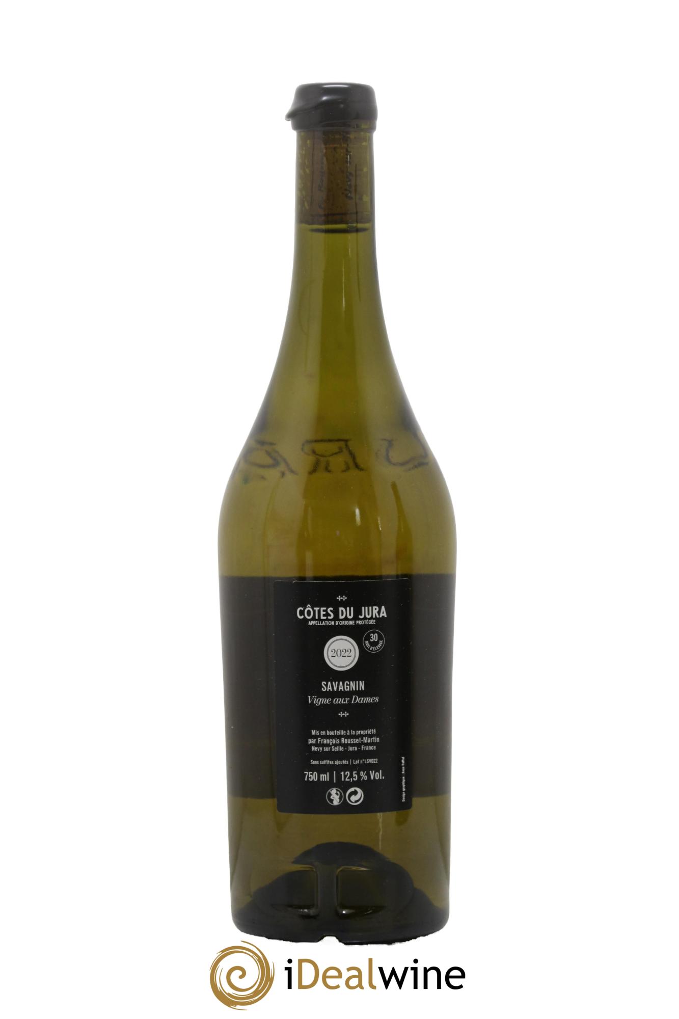 Côtes du Jura Vignes aux Dames François Rousset Martin 2022 - Lot de 1 bouteille - 1
