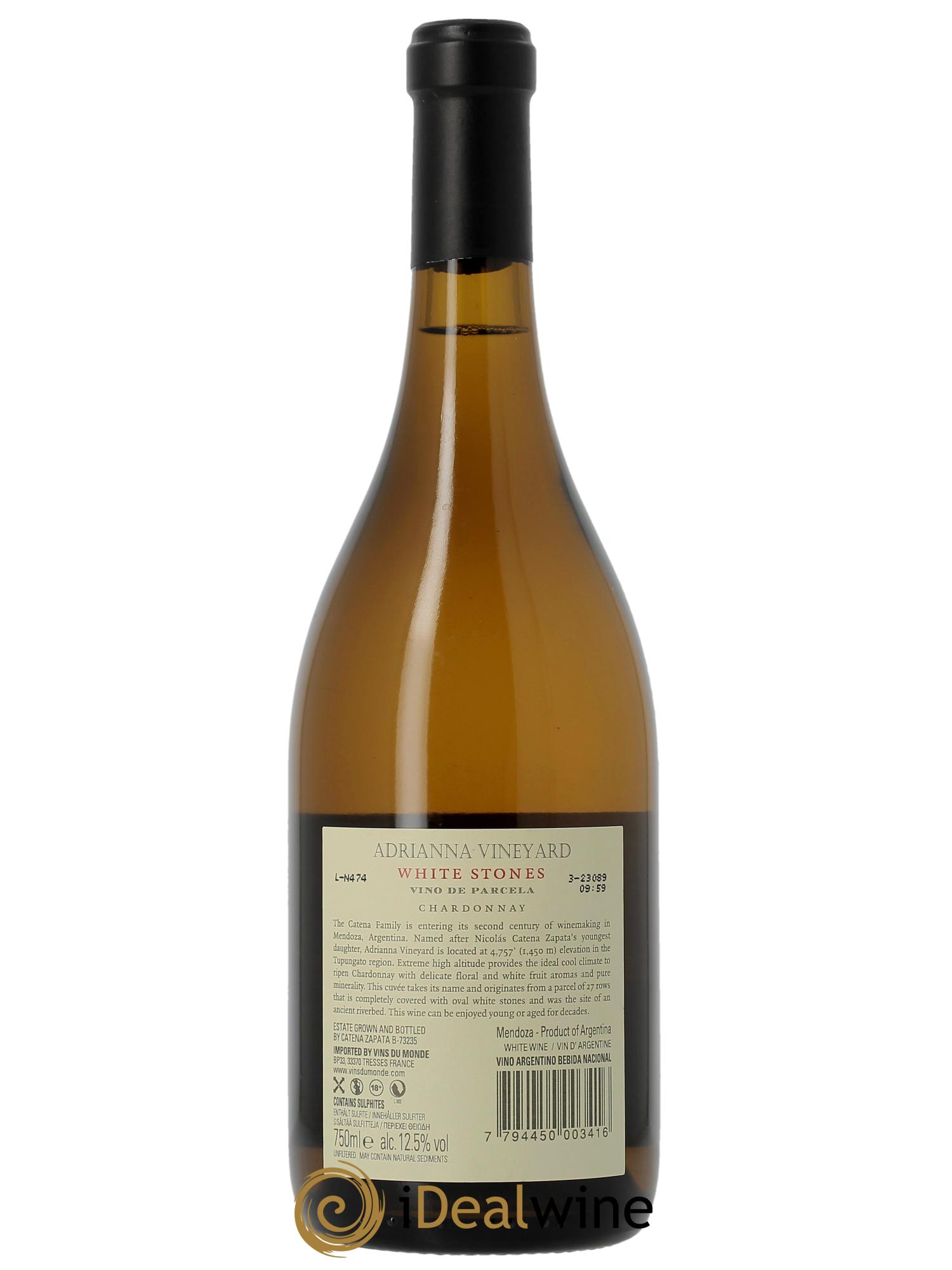 Mendoza Adrianna Vineyard White Stones Catena Zapata 2020 - Lot of 1 bottle - 1