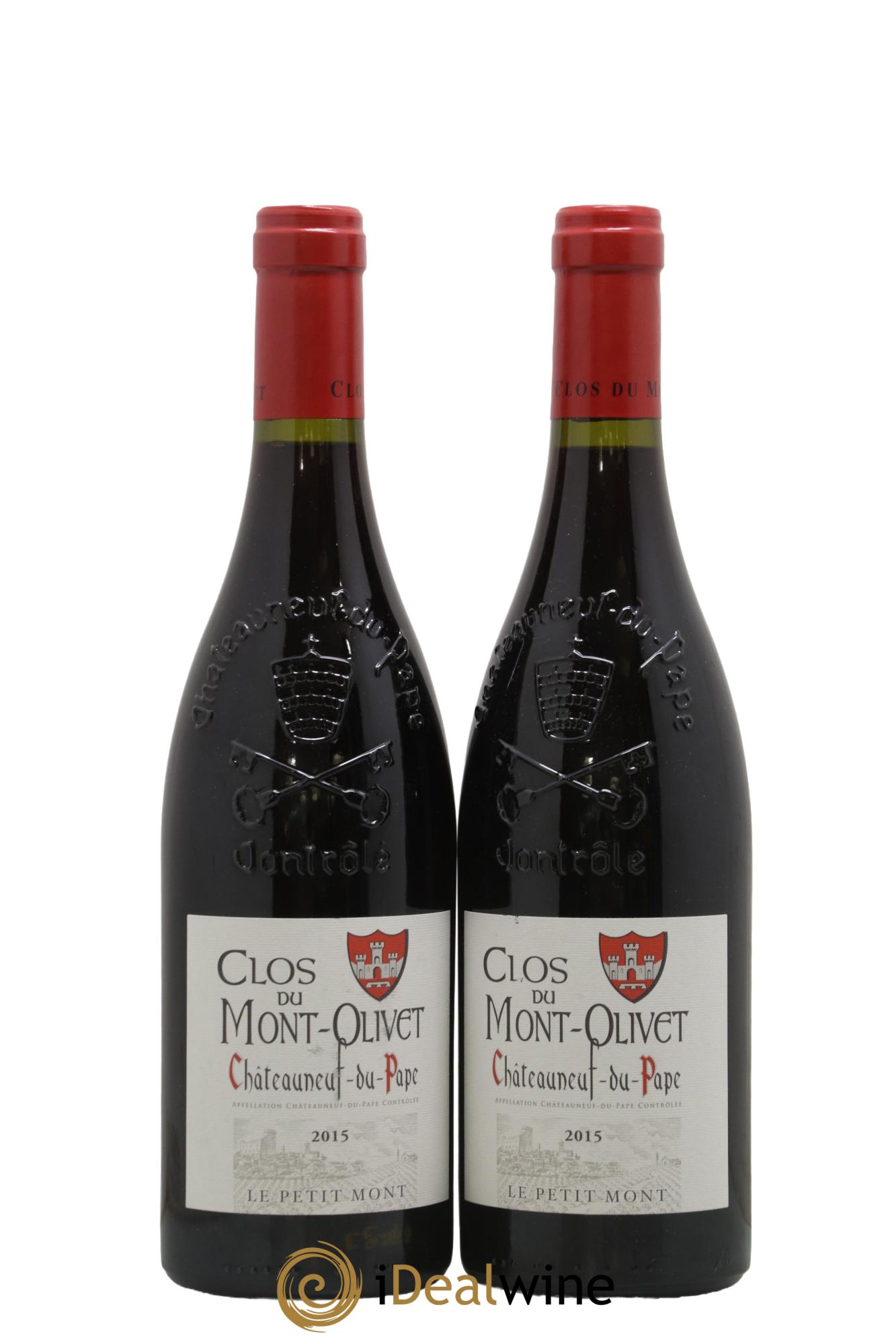Châteauneuf-du-Pape Le Petit Mont Clos Du Mont-Olivet 2015 - Lot de 2 bouteilles - 0