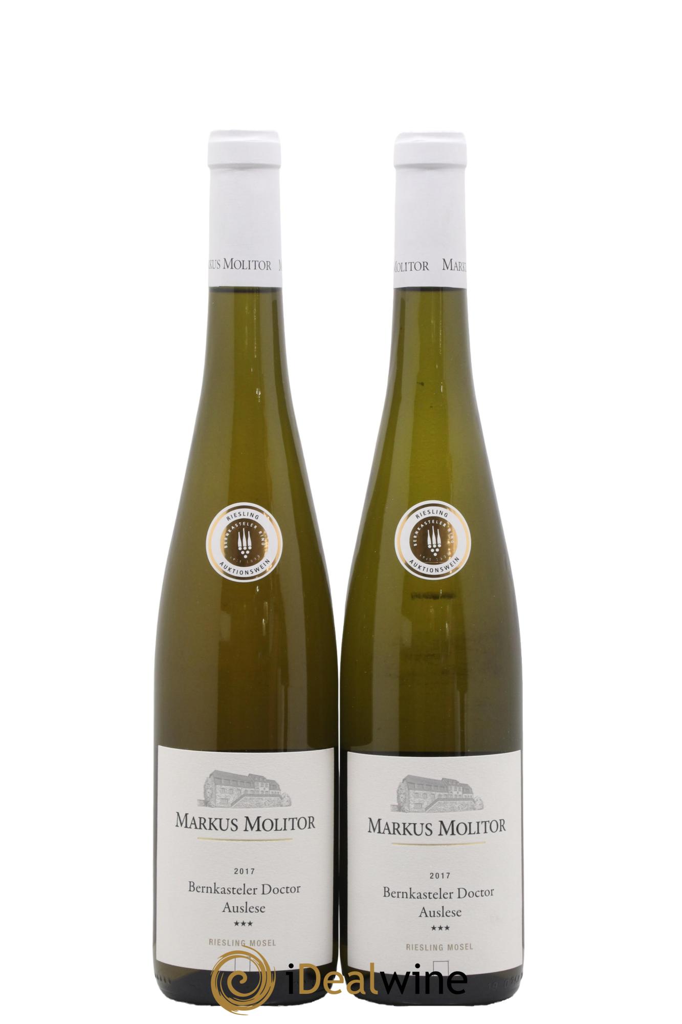 Riesling Markus Molitor Bernkasteler Doctor Auslese White Capsule°°° 2017 - Posten von 2 Flaschen - 0