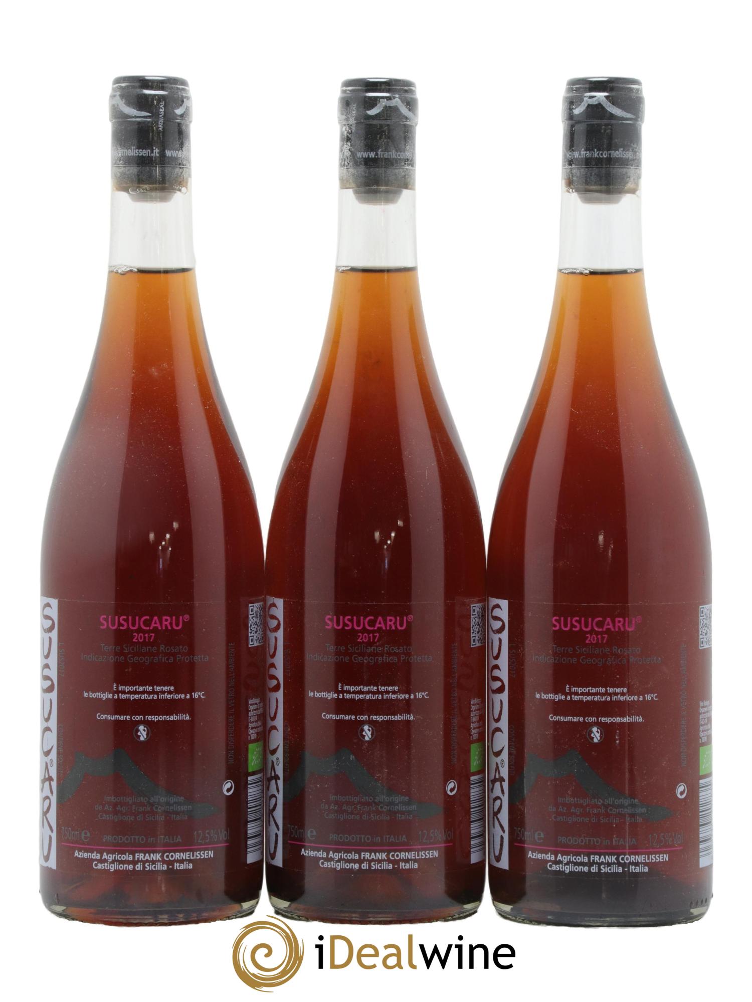 Terre Siciliane IGT Susucaru Frank Cornelissen 2017 - Lot de 3 bouteilles - 0