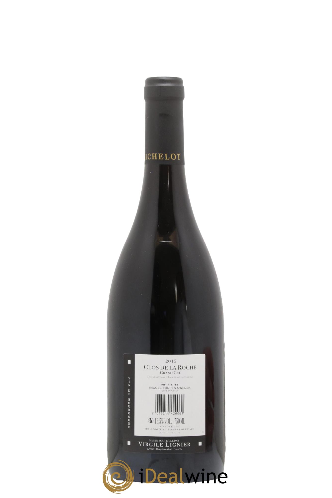 Clos de la Roche Grand Cru Lignier-Michelot (Domaine) 2015 - Lot de 1 bouteille - 1