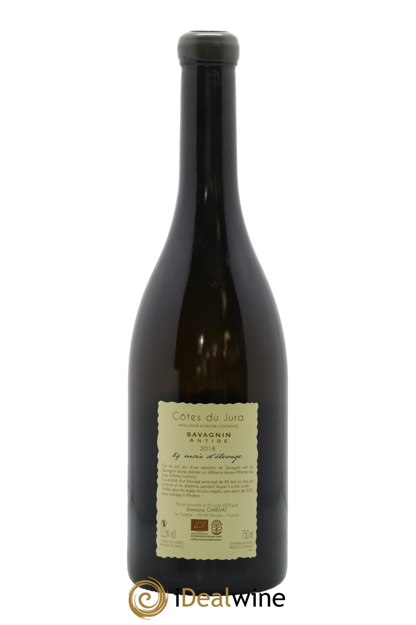 Côtes du Jura Savagnin Antide 84 Mois D'Elevage Jean-François Ganevat (Domaine) 2018 - Lotto di 1 bottiglia - 1