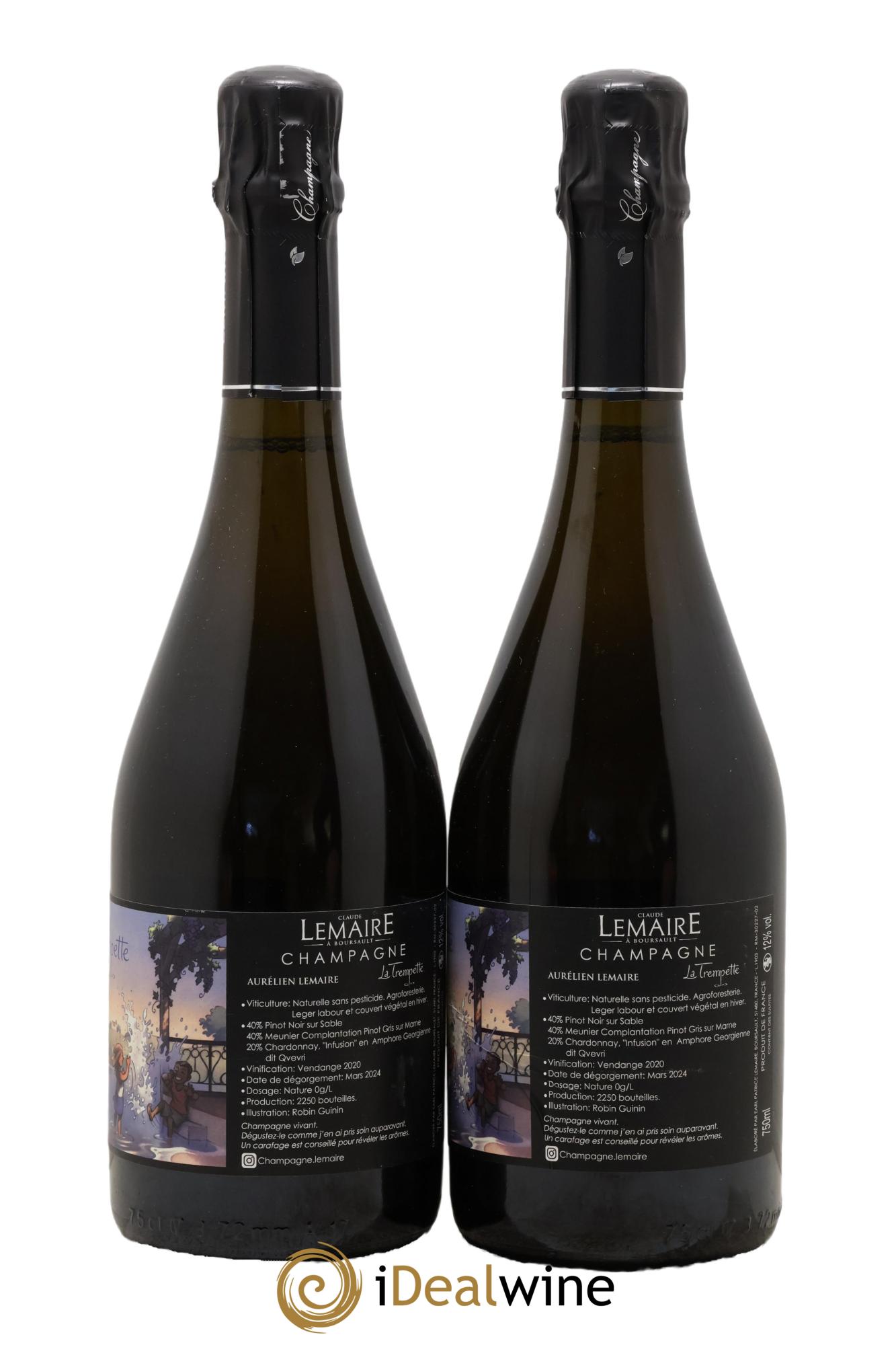 La Trempette Aurélien Lemaire 2020 - Lot de 2 bouteilles - 1