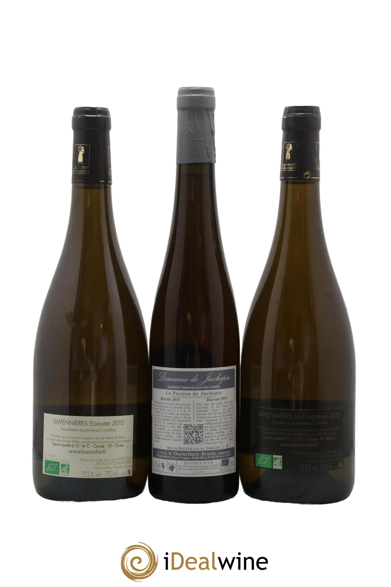 Assortiment de vins d'Anjou noir - Saumur - Bourgueil N°13 - Lot of 6 bottles - 3