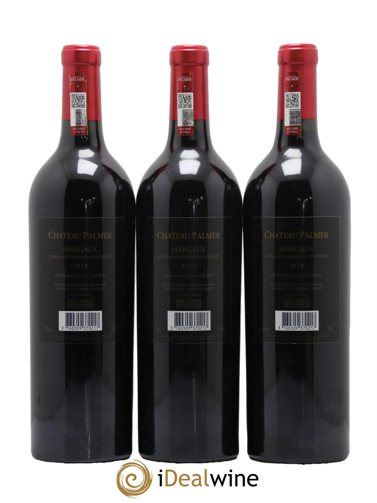 Château Palmer 3ème Grand Cru Classé 2019 - Lot de 6 bouteilles - 3