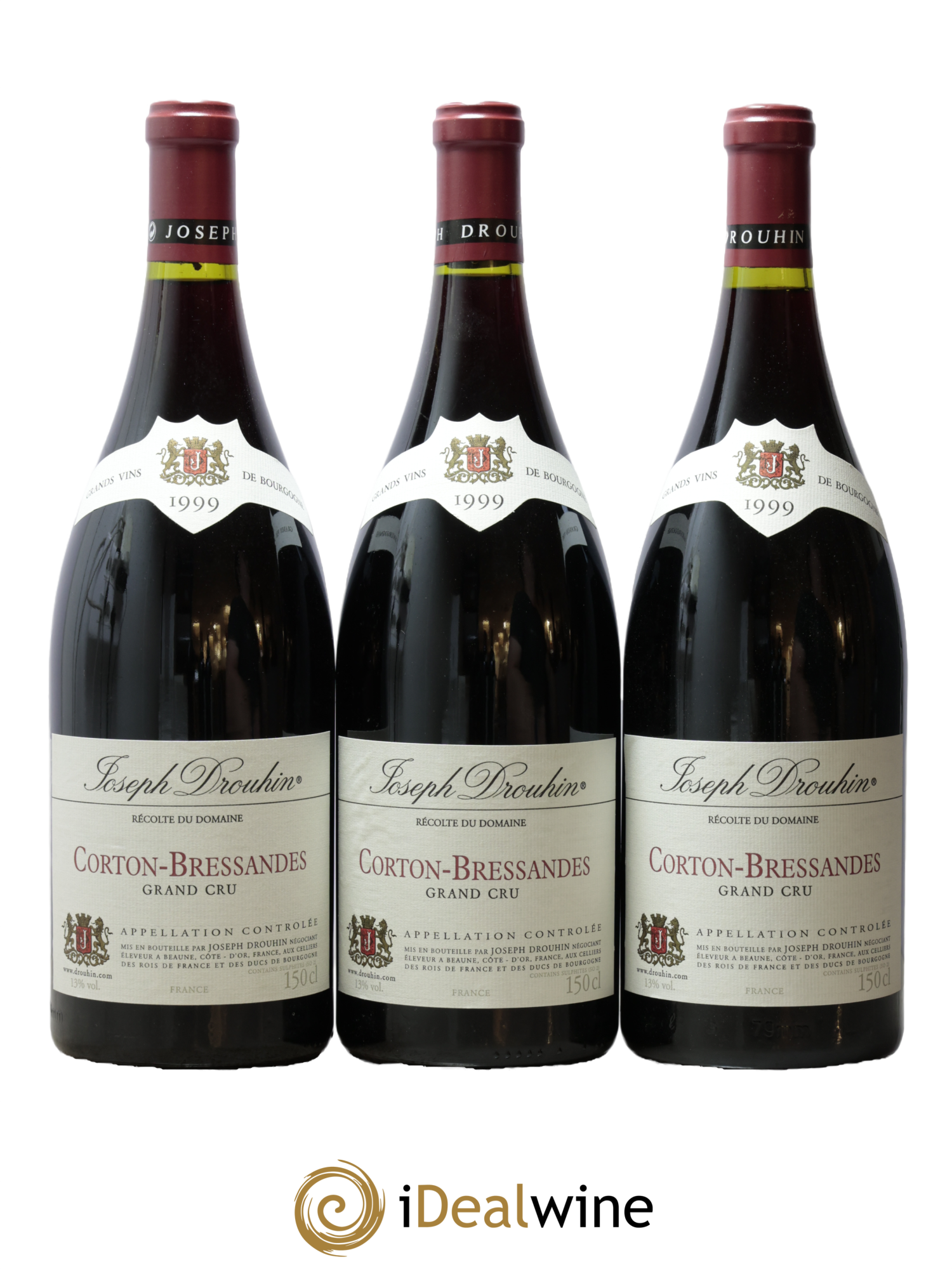 Corton Grand Cru Bressandes Joseph Drouhin 1999 - Lot of 3 magnums - 0