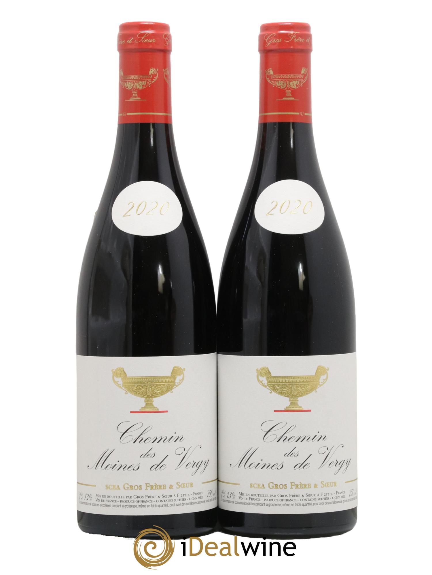 Vin de France Chemin des moines de Vergy Gros Frère & Soeur 2020 - Lot de 2 bouteilles - 0