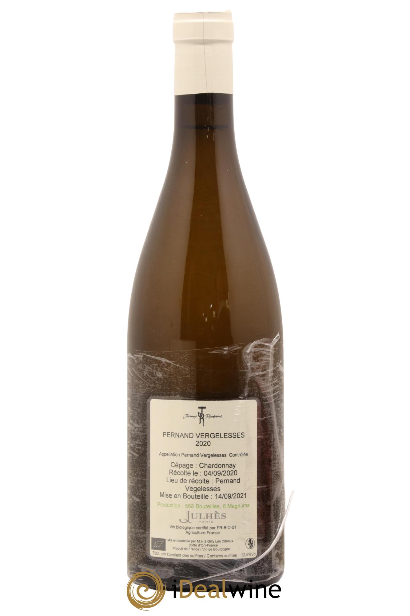 Pernand-Vergelesses Jeremy Recchione 2020 - Lot de 1 bouteille - 1