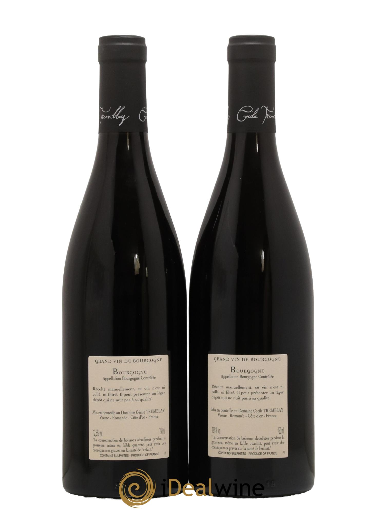 Bourgogne La Croix Blanche Cécile Tremblay 2016 - Lot de 2 bouteilles - 1