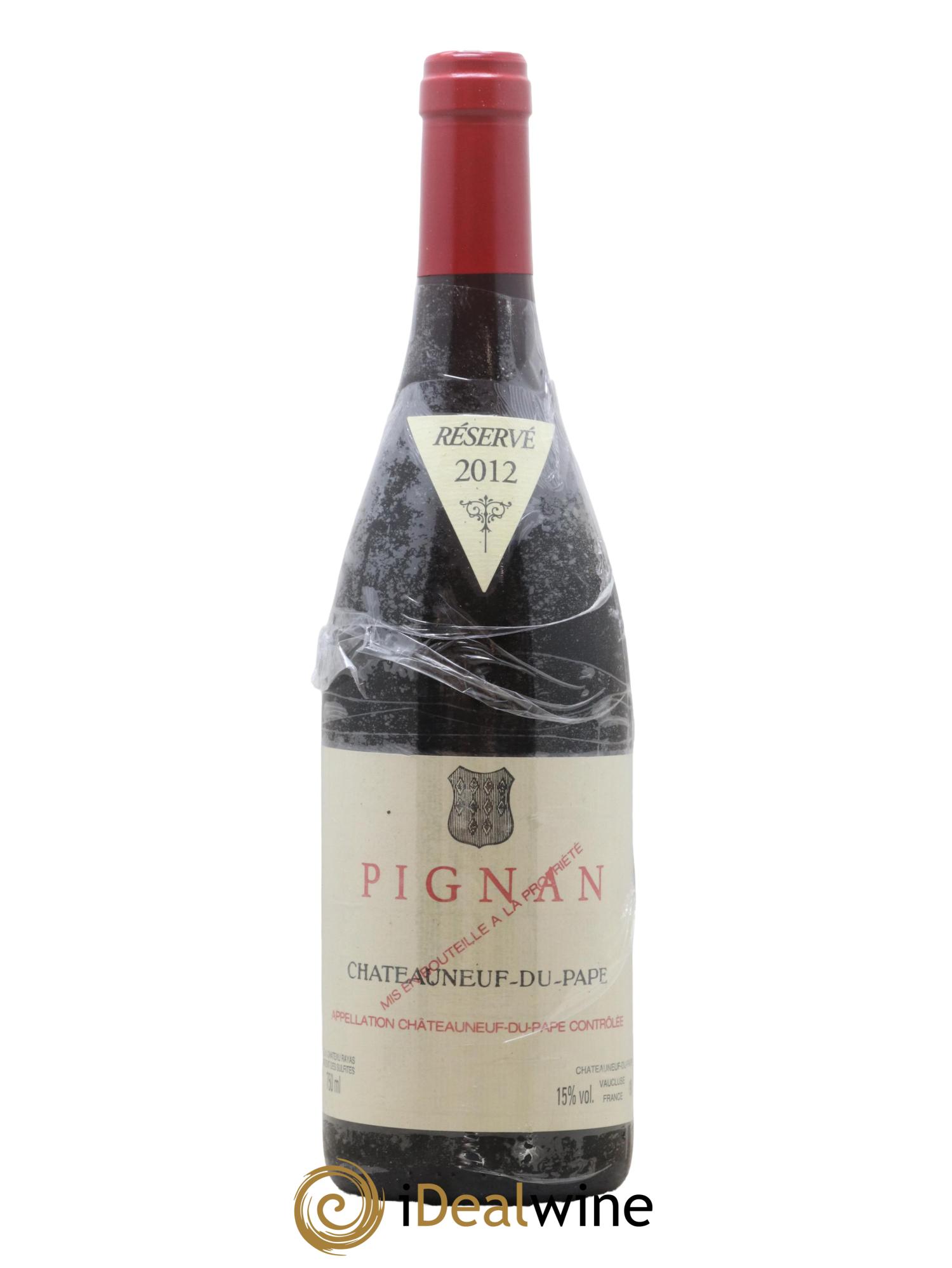Châteauneuf-du-Pape Pignan Emmanuel Reynaud 2012 - Lot de 1 bouteille - 0