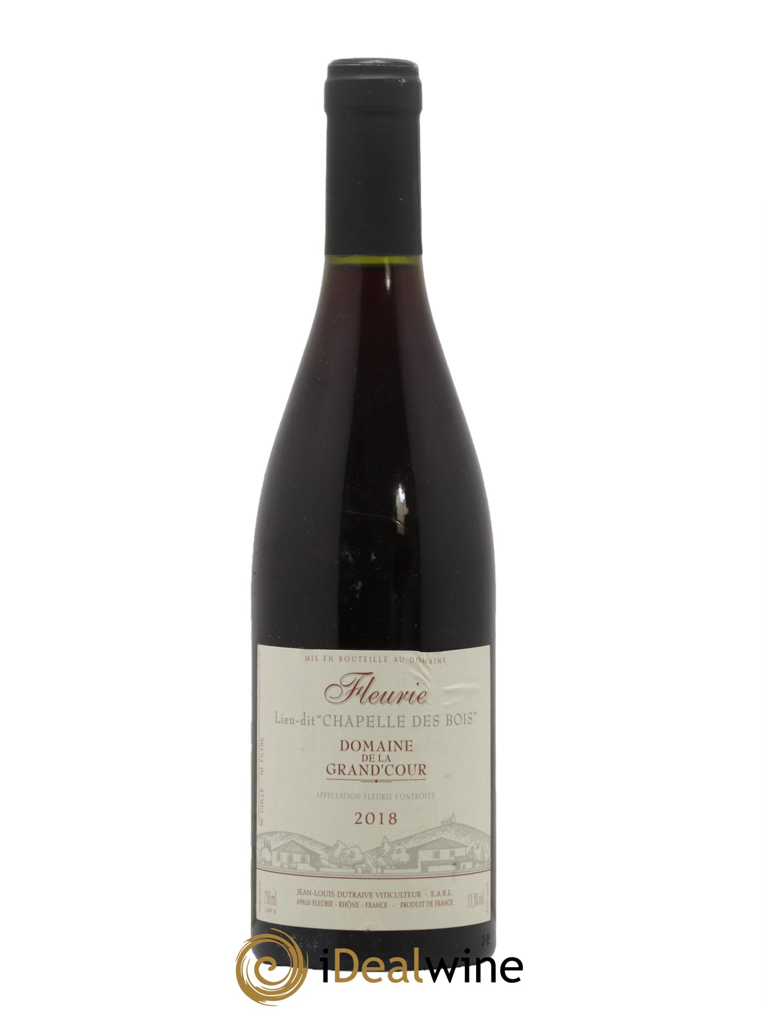 Fleurie Chapelle des bois Grand'cour (Domaine de la) - Jean-Louis Dutraive 2018 - Lot de 1 bouteille - 0