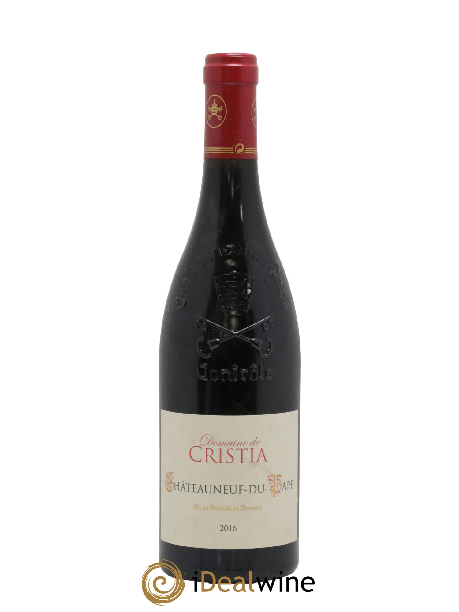 Châteauneuf-du-Pape Domaine de Cristia 2016 - Lot of 1 bottle - 0