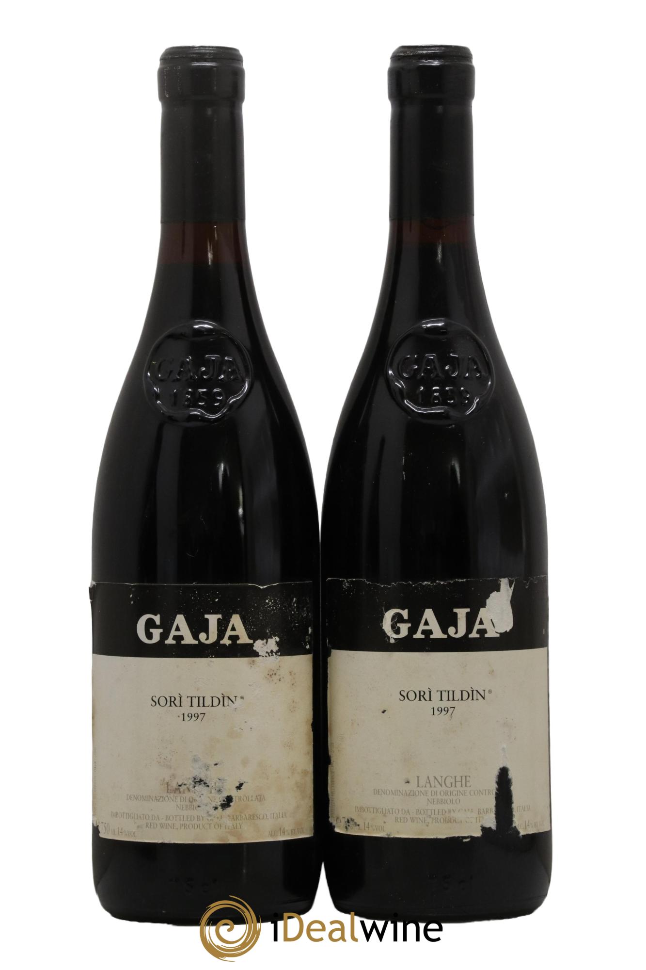 Langhe Sorì Tildìn Angelo Gaja 1997 - Lot of 2 bottles - 0