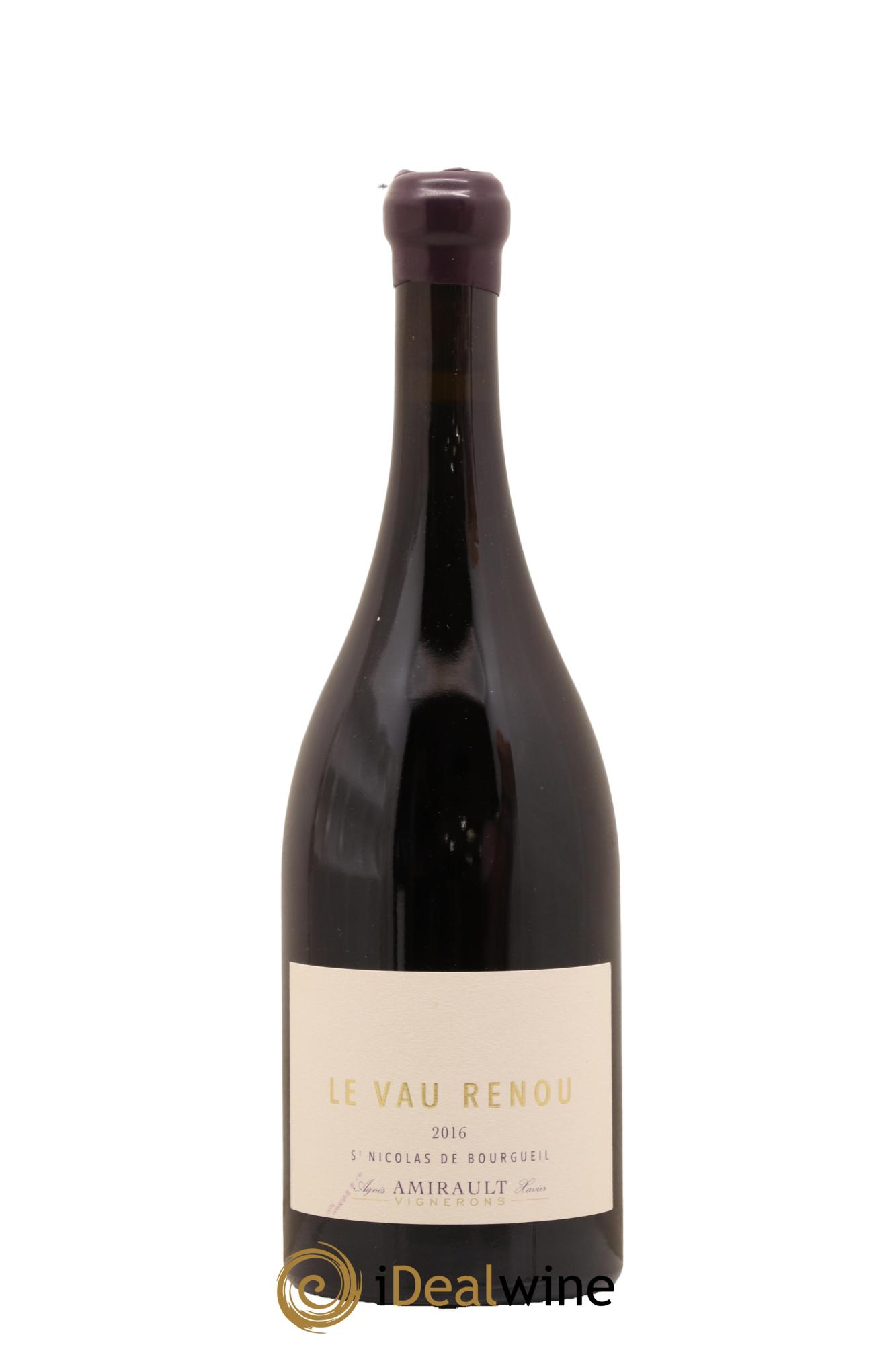 Saint-Nicolas de Bourgueil Le Vau Renou Agnès et Xavier Amirault 2016 - Lot de 1 bouteille - 0