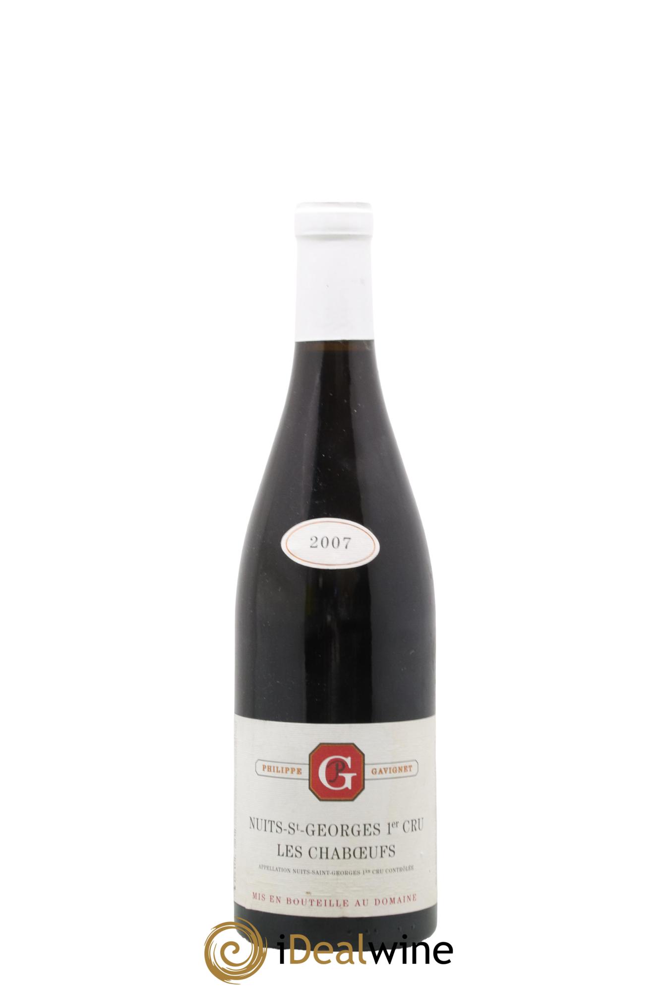 Nuits-Saint-Georges 1er Cru Les Chaboeufs Philippe Gavignet 2007 - Lot de 1 bouteille - 0