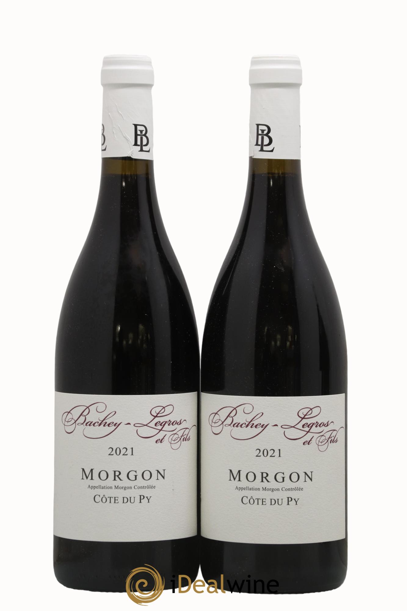 Morgon Côte du Py Domaine Bachey-Legros et fils 2021 - Lot of 2 bottles - 0
