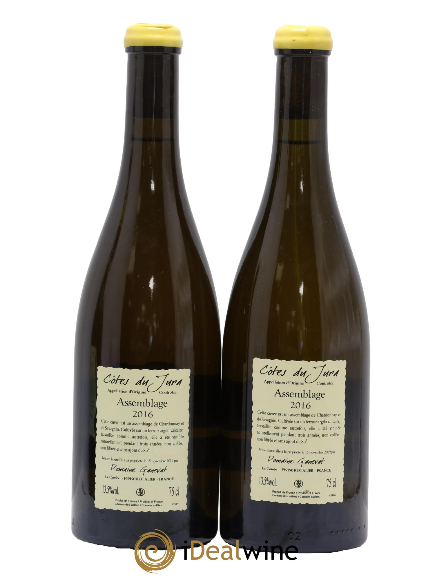 Côtes du Jura Cuvée Orégane Jean-François Ganevat (Domaine) 2016 - Lot de 2 bouteilles - 1