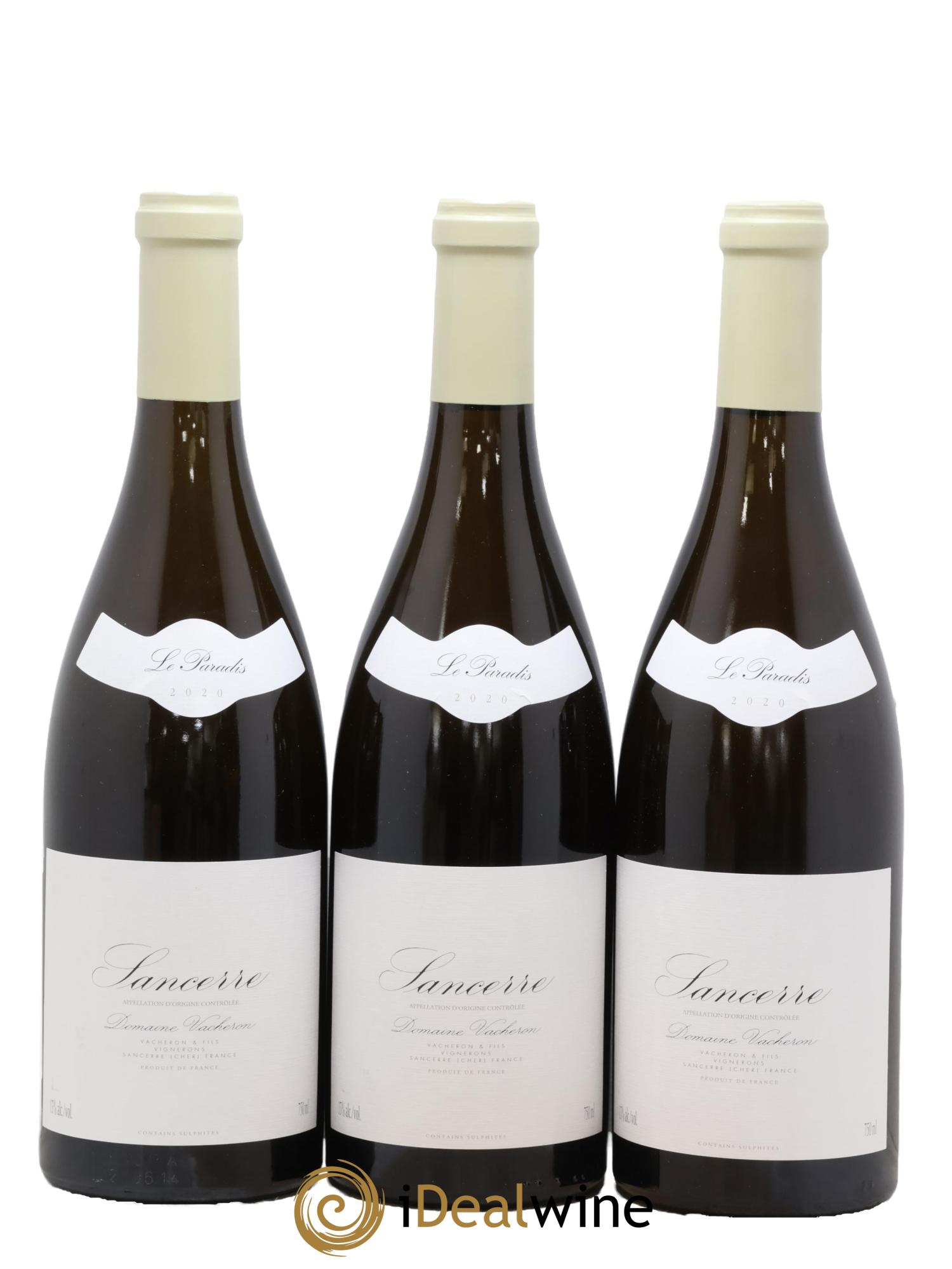 Sancerre Le Paradis Domaine Vacheron et Fils 2020 - Lot de 3 bouteilles - 0