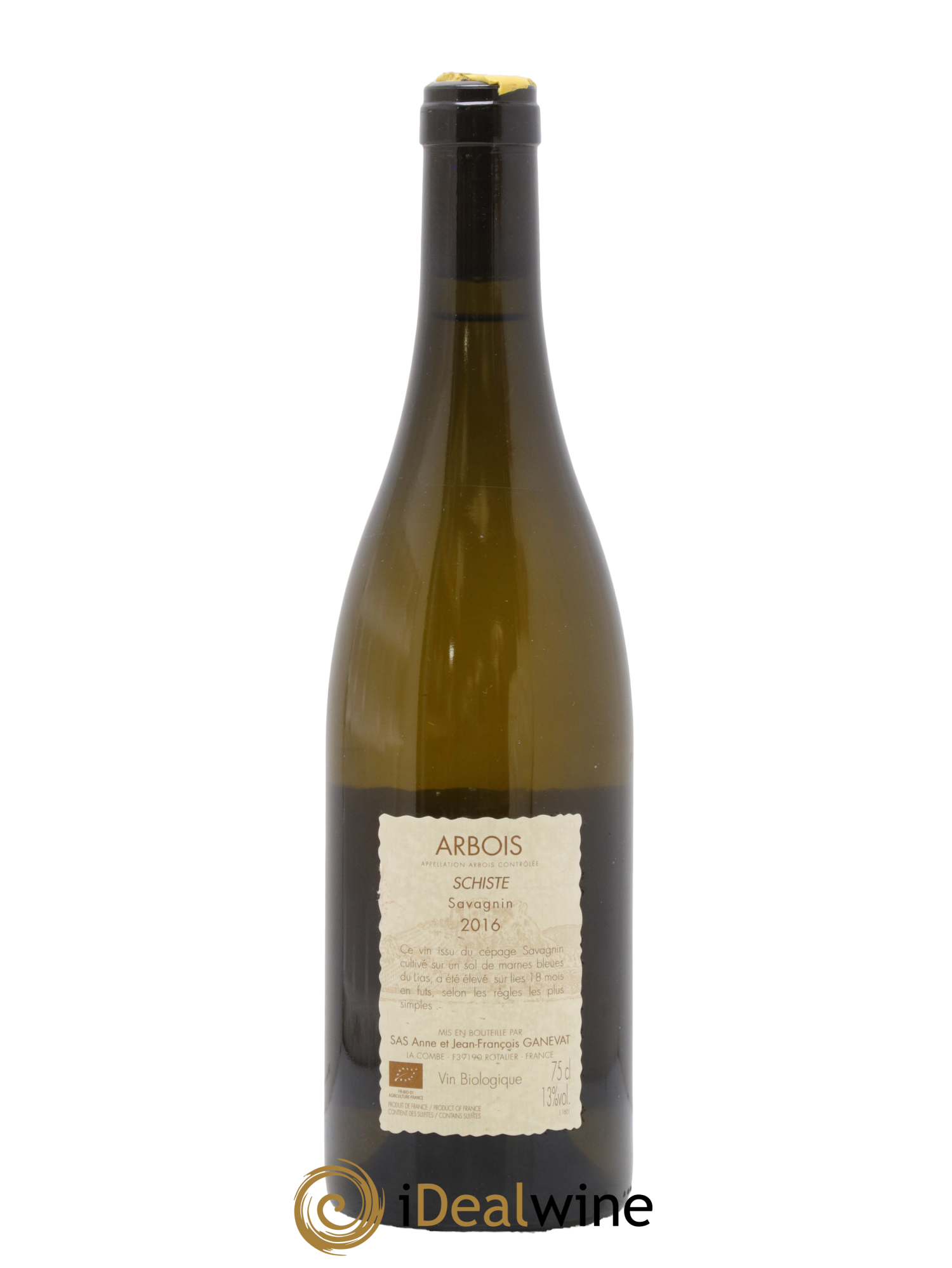 Arbois Savagnin Schiste Anne et Jean François Ganevat 2016 - Lot de 1 bouteille - 1