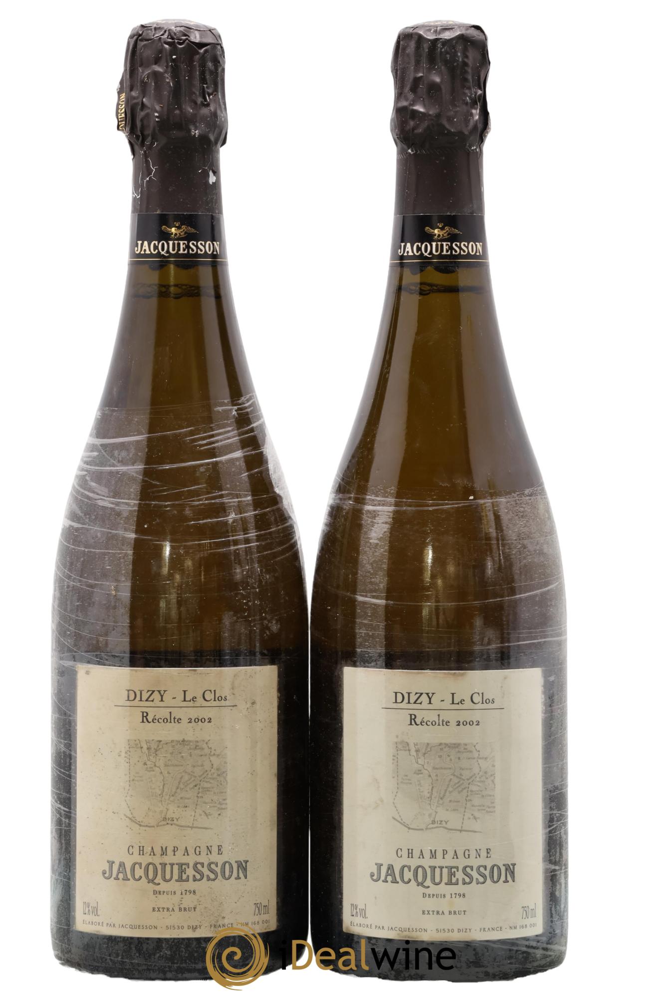 Dizy Le Clos Jacquesson 2002 - Lot de 2 bouteilles - 0