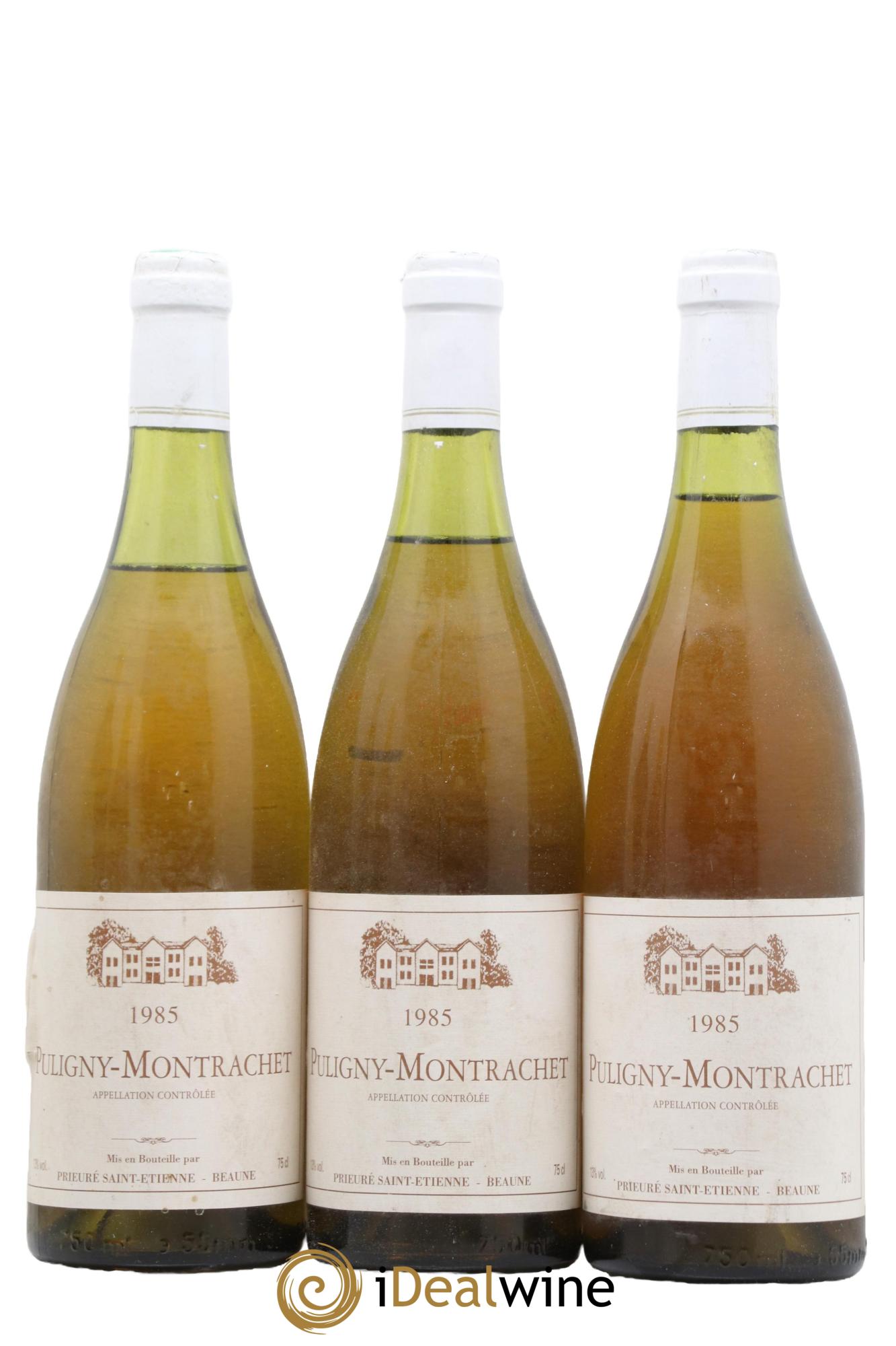 Puligny-Montrachet Prieuré St Etienne 1985 - Lot de 3 bouteilles - 0