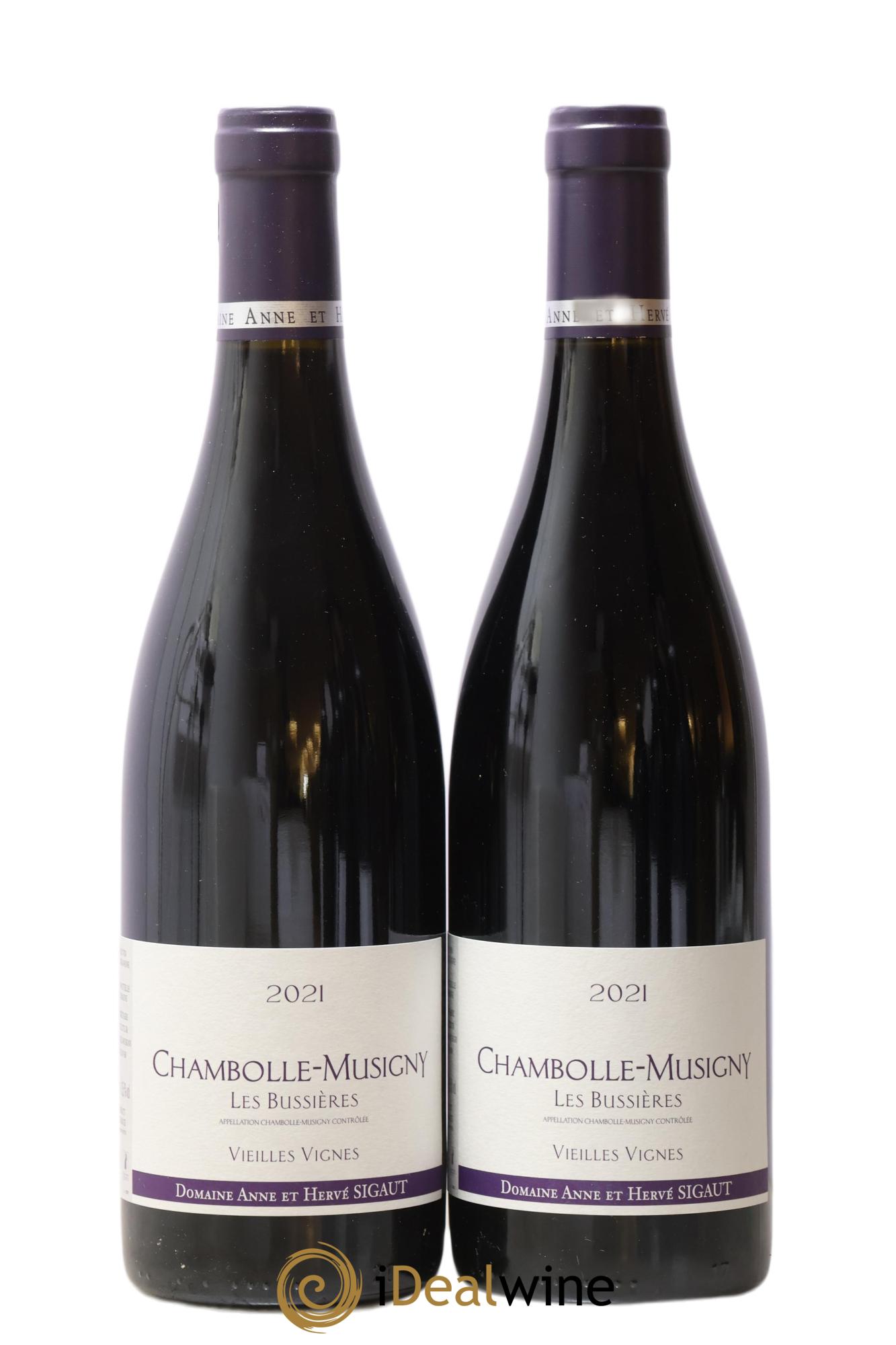 Chambolle-Musigny Les Bussières Vieilles Vignes Anne et Hervé Sigaut (Domaine) 2021 - Lot de 2 bouteilles - 0