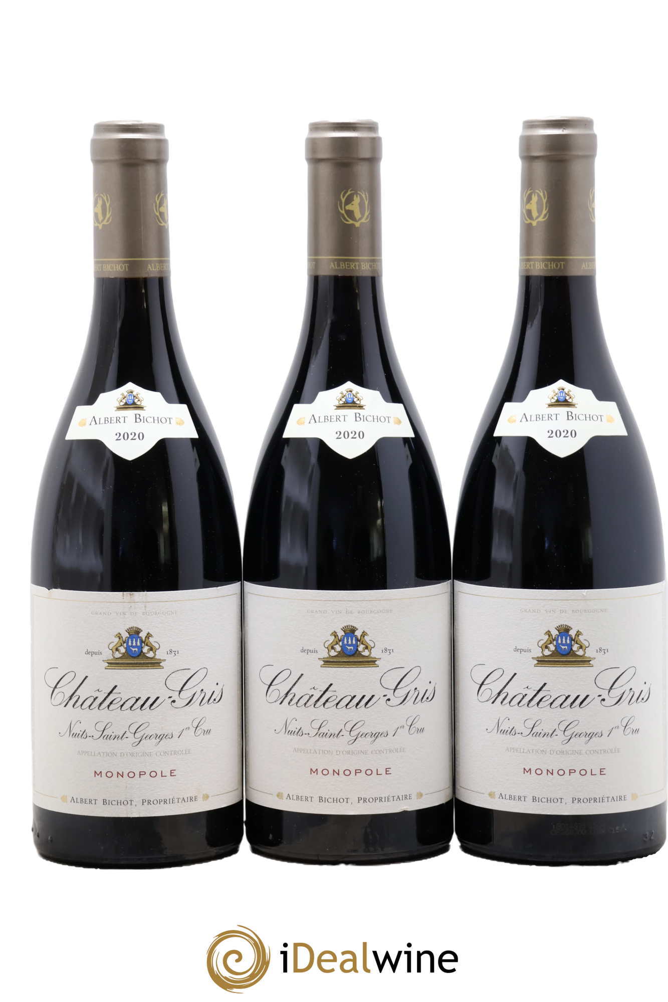 Nuits-Saint-Georges 1er Cru Château Gris - Albert Bichot 2020 - Lote de 3 botellas - 0
