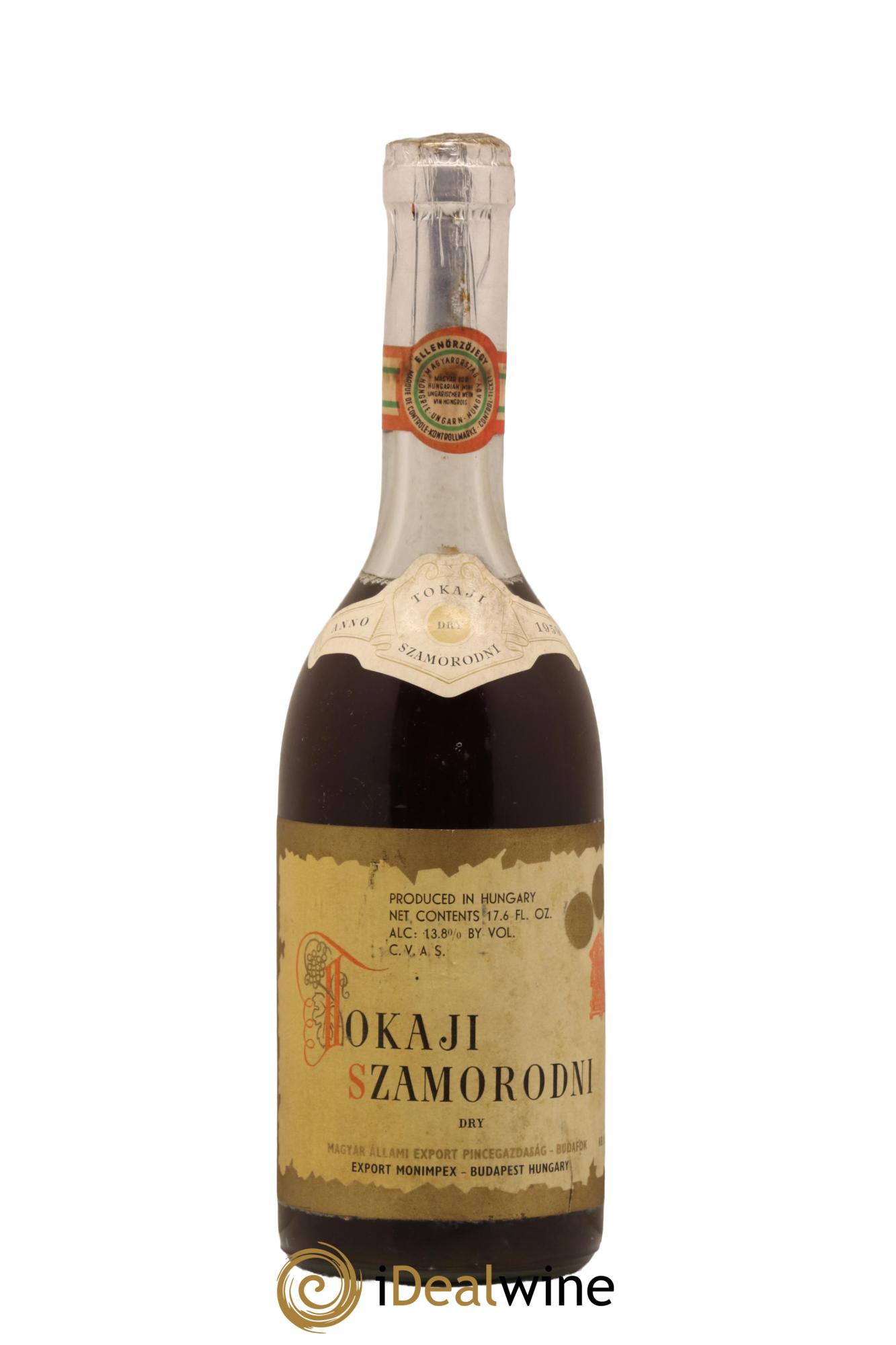 Vins Etrangers Old Tokaji Dry Szamorodni 1959 - Lot de 1 format 50cl - 0