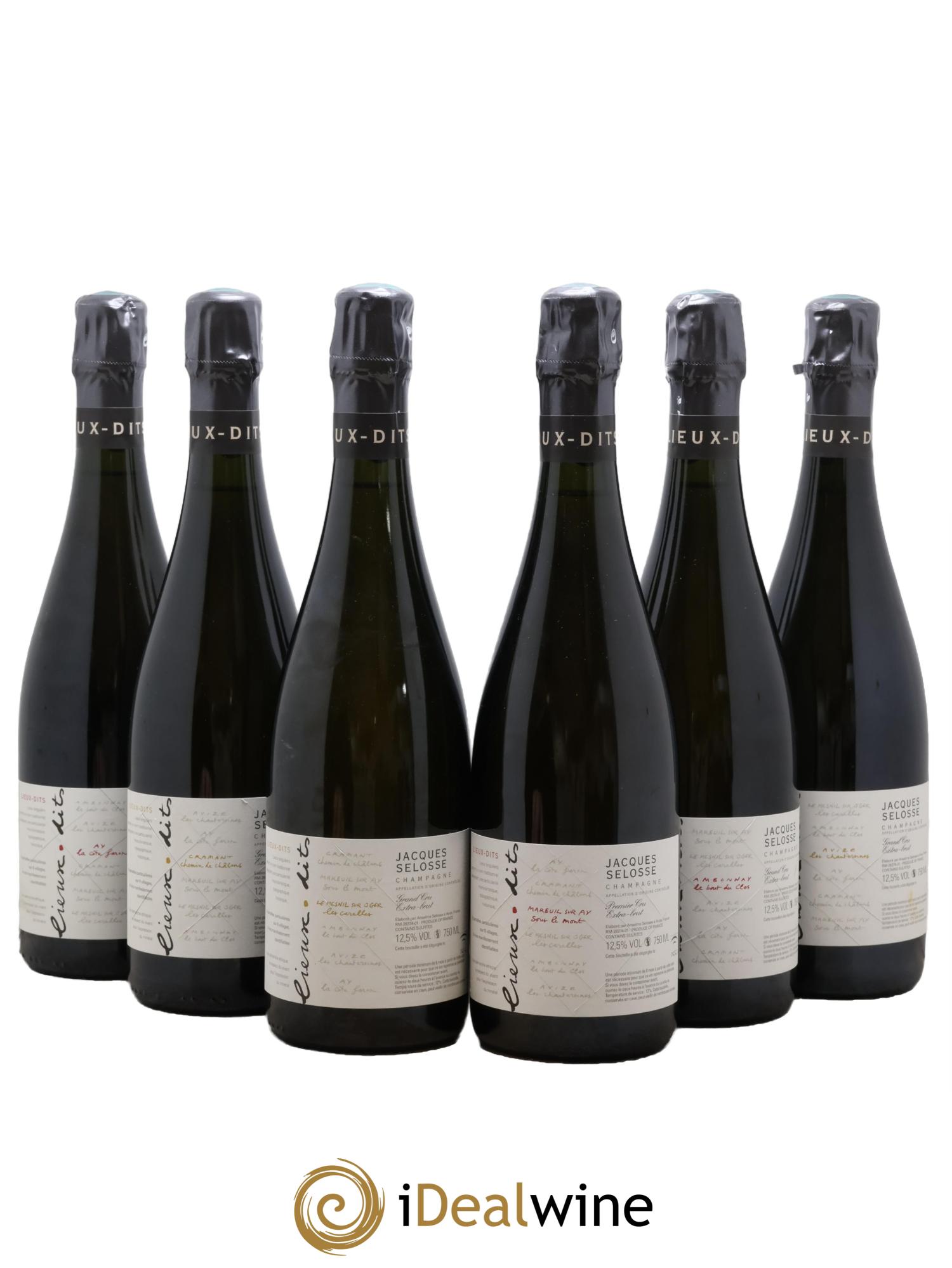 Caisse Collection Lieux-dits Jacques Selosse - Lot of 6 bottles - 0