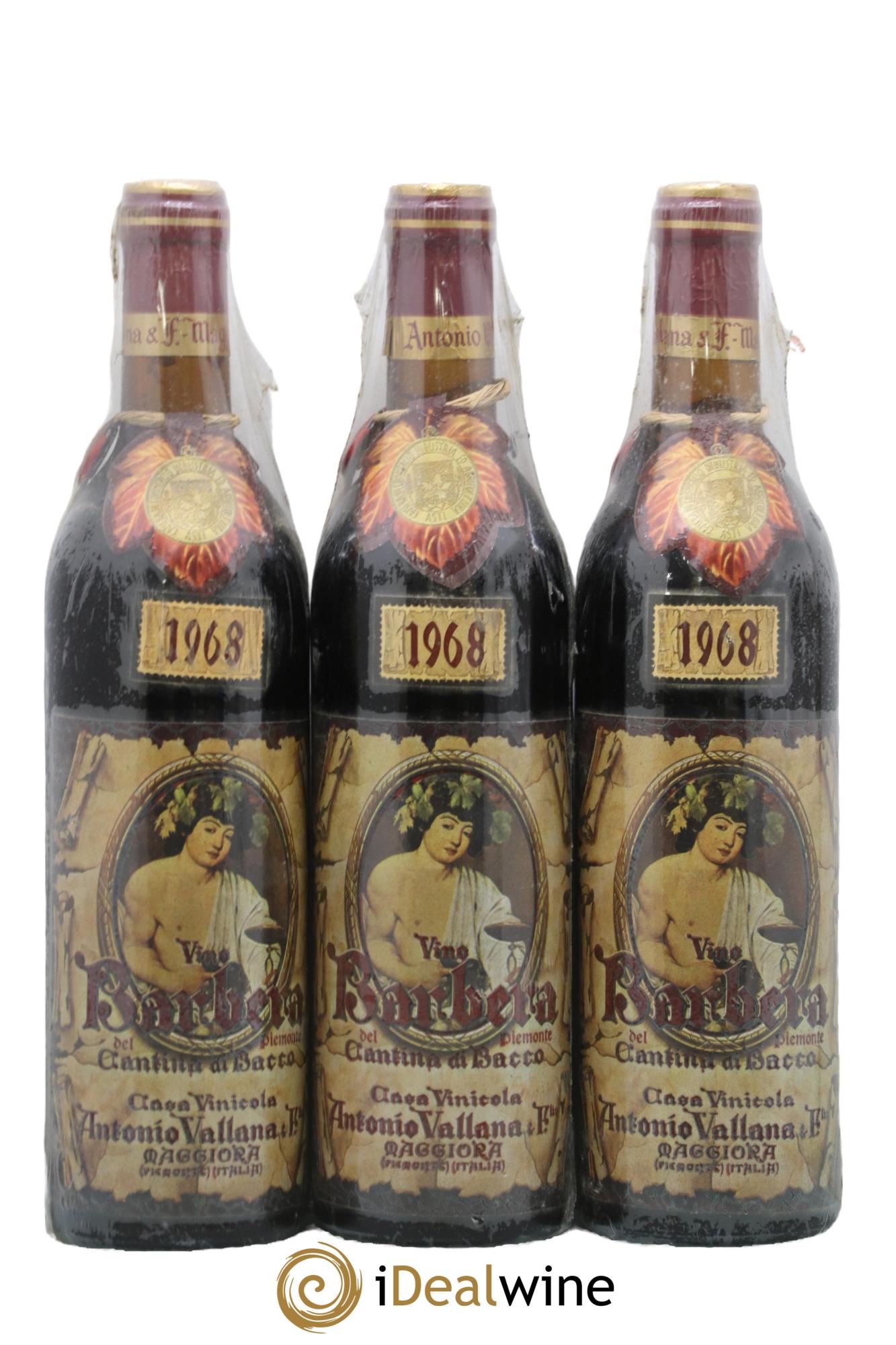 Barbera d'Alba DOC Sogno di Bacco Vallana 1968 - Lot de 3 bouteilles - 0