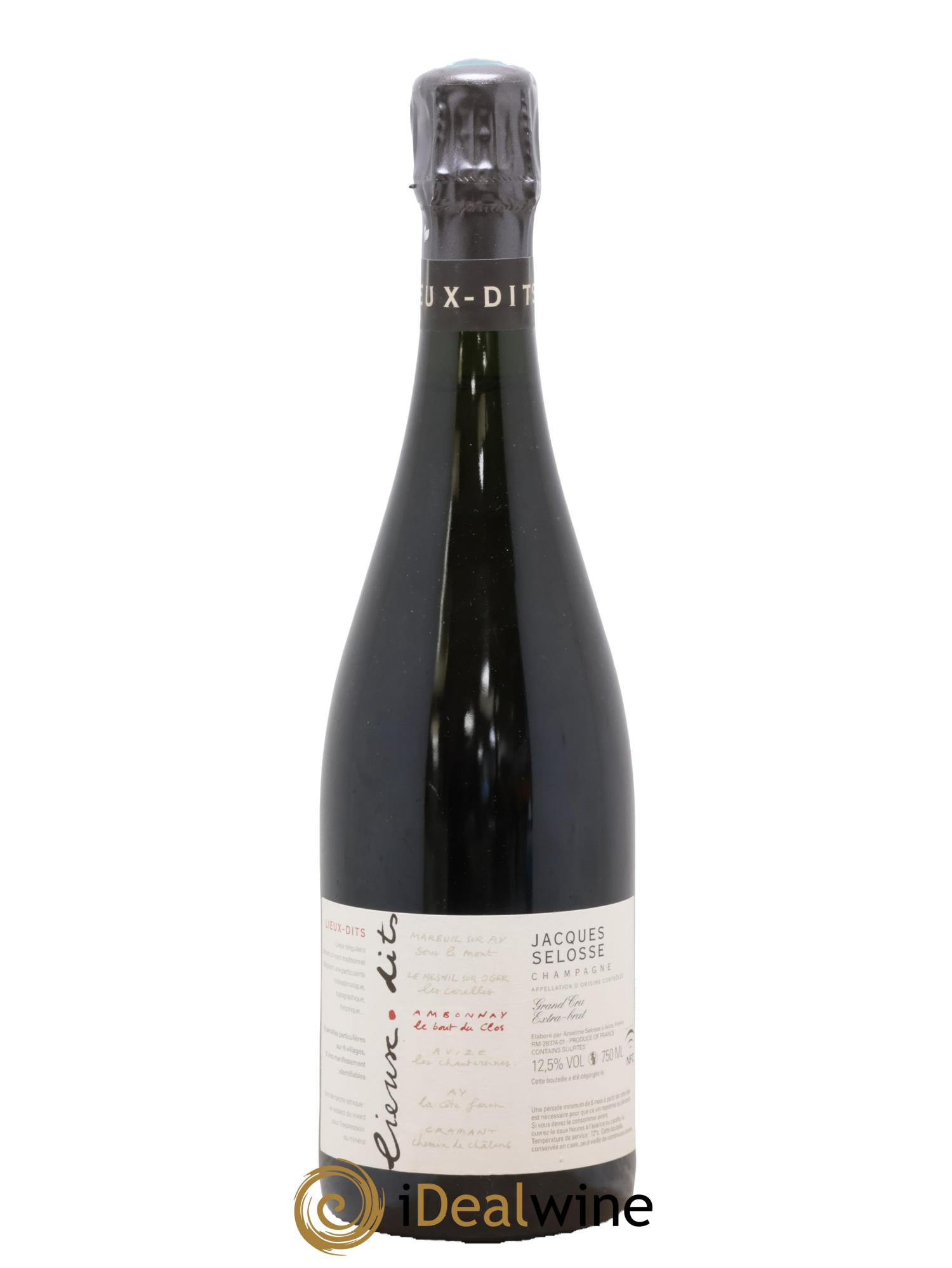 Ambonnay Le Bout du Clos Grand Cru Extra-Brut Jacques Selosse - Lot de 1 bouteille - 0