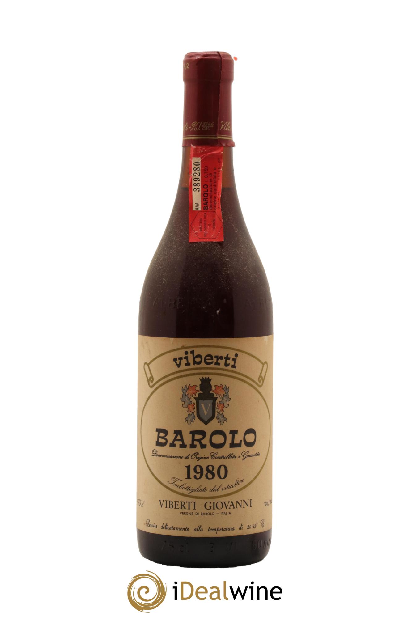 Barolo Giovanni Viberti 1980 - Lot de 1 bouteille - 0