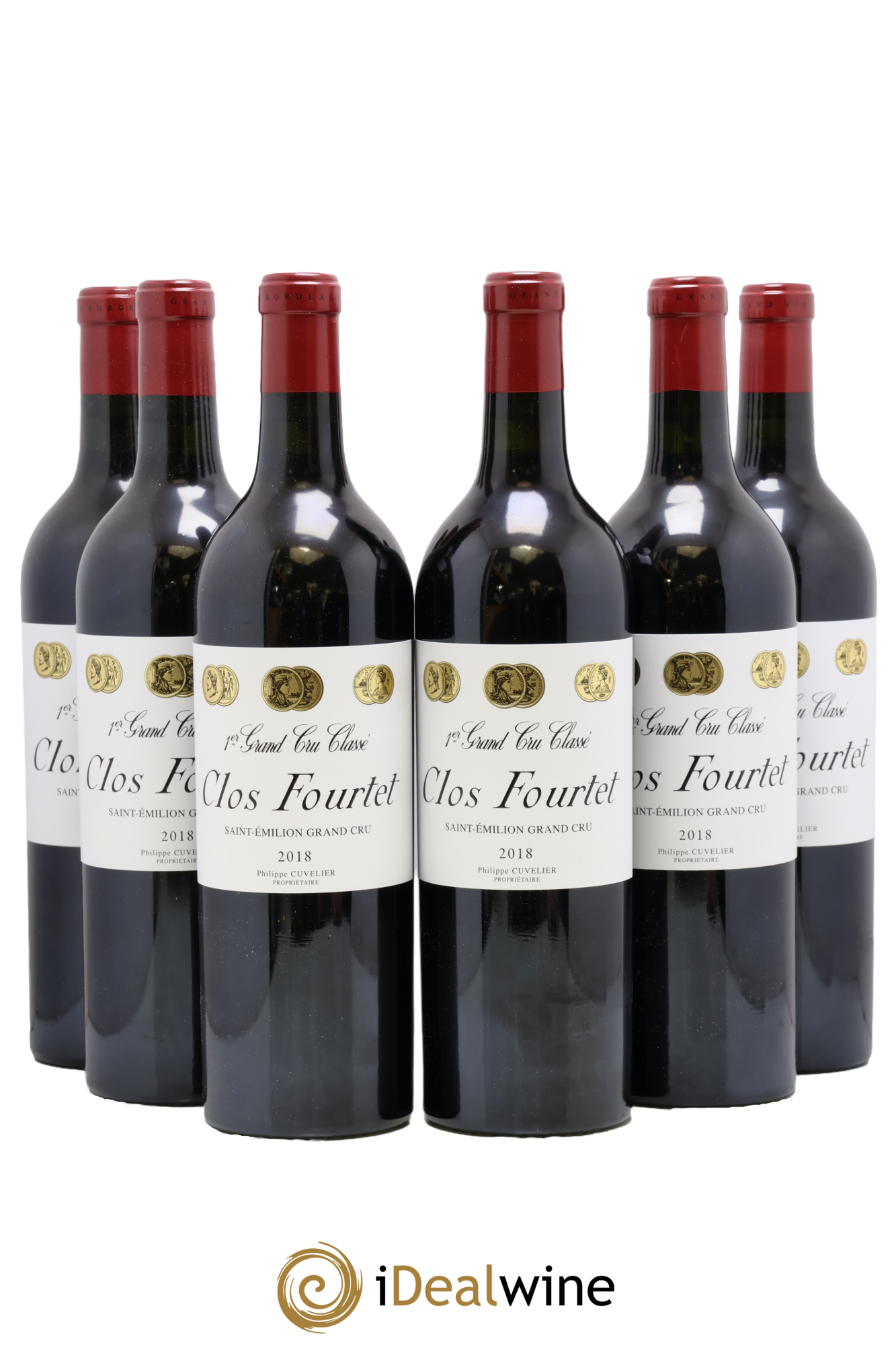 Clos Fourtet 1er Grand Cru Classé B 2018 - Lotto di 6 bottiglie - 0
