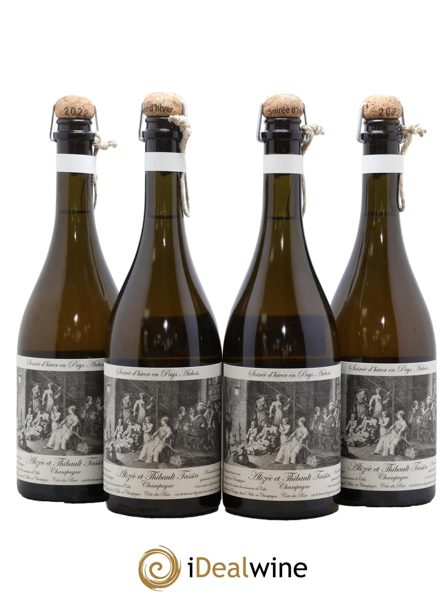 Blanc de Noirs Brut Nature Soirée D'hiver en Pays d'Aubois Alizée et Thibault Tassin 2022 - Lot de 4 bouteilles - 0