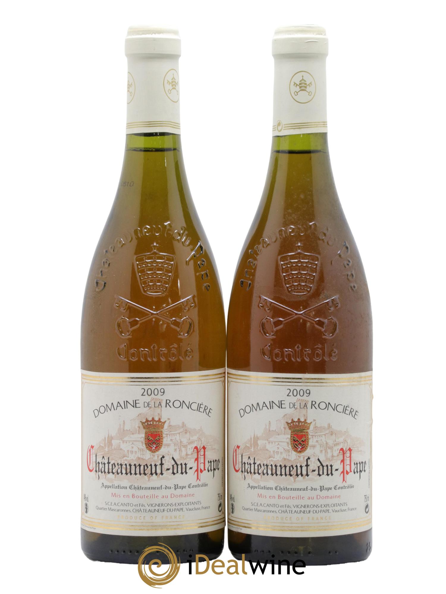 Châteauneuf-du-Pape Domaine de la Roncière 2009 - Lot of 2 bottles - 0