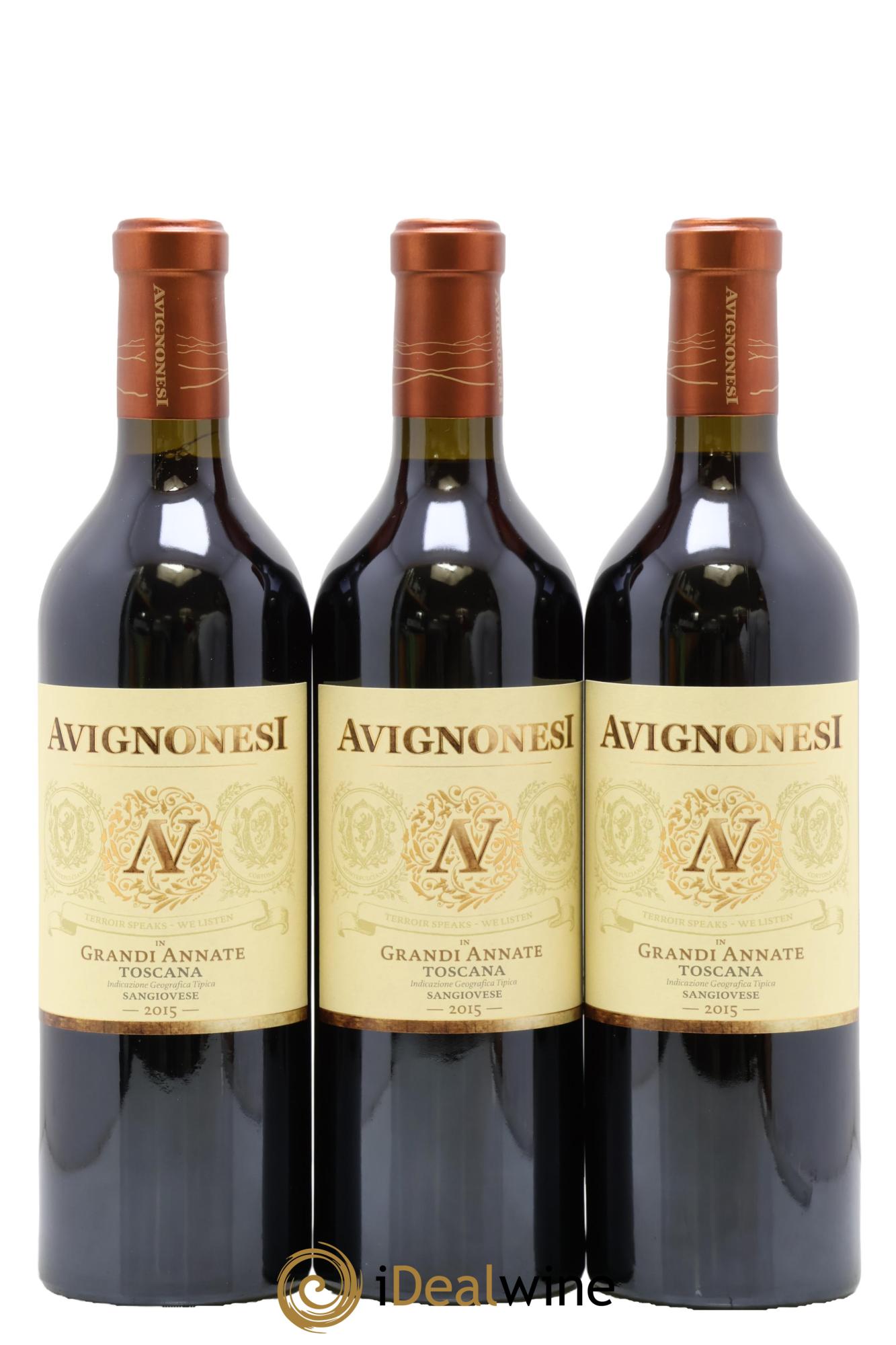 Toscana IGT Grandi Annate Avignonesi 2015 - Lot de 3 bouteilles - 0