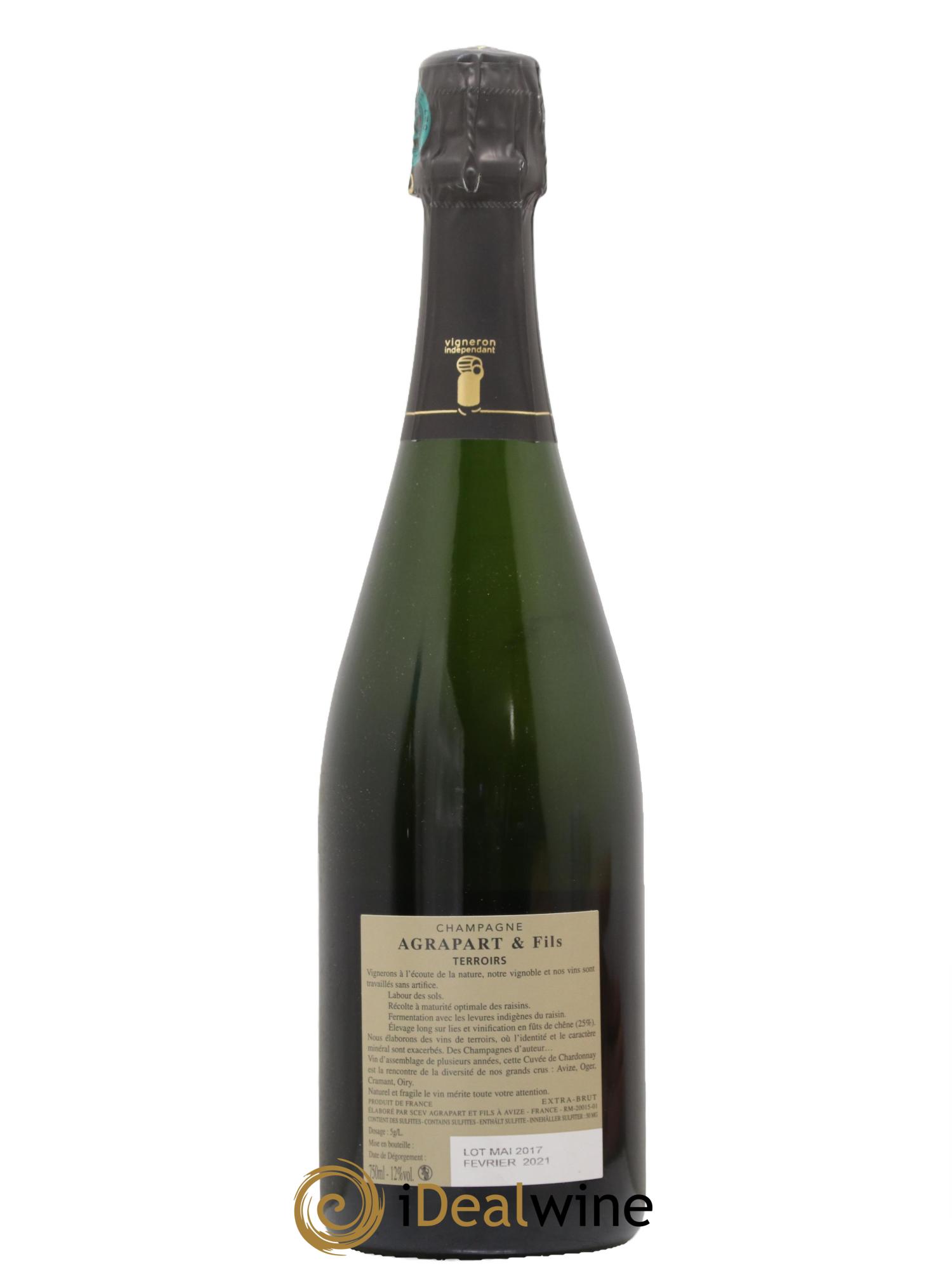 Terroirs Blanc de Blancs Extra-Brut Agrapart & Fils - Lot de 1 bouteille - 1