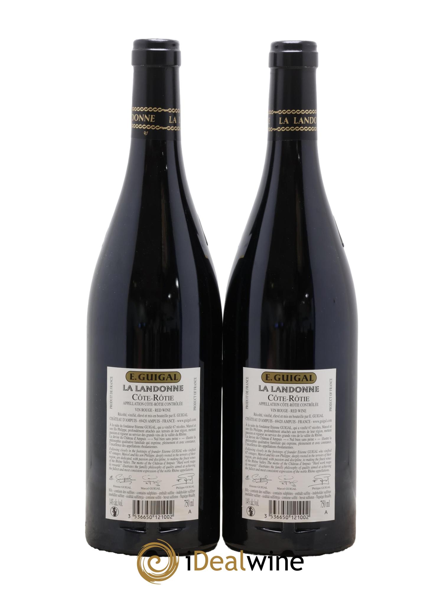 Côte-Rôtie La Landonne Guigal 2017 - Lot of 2 bottles - 1
