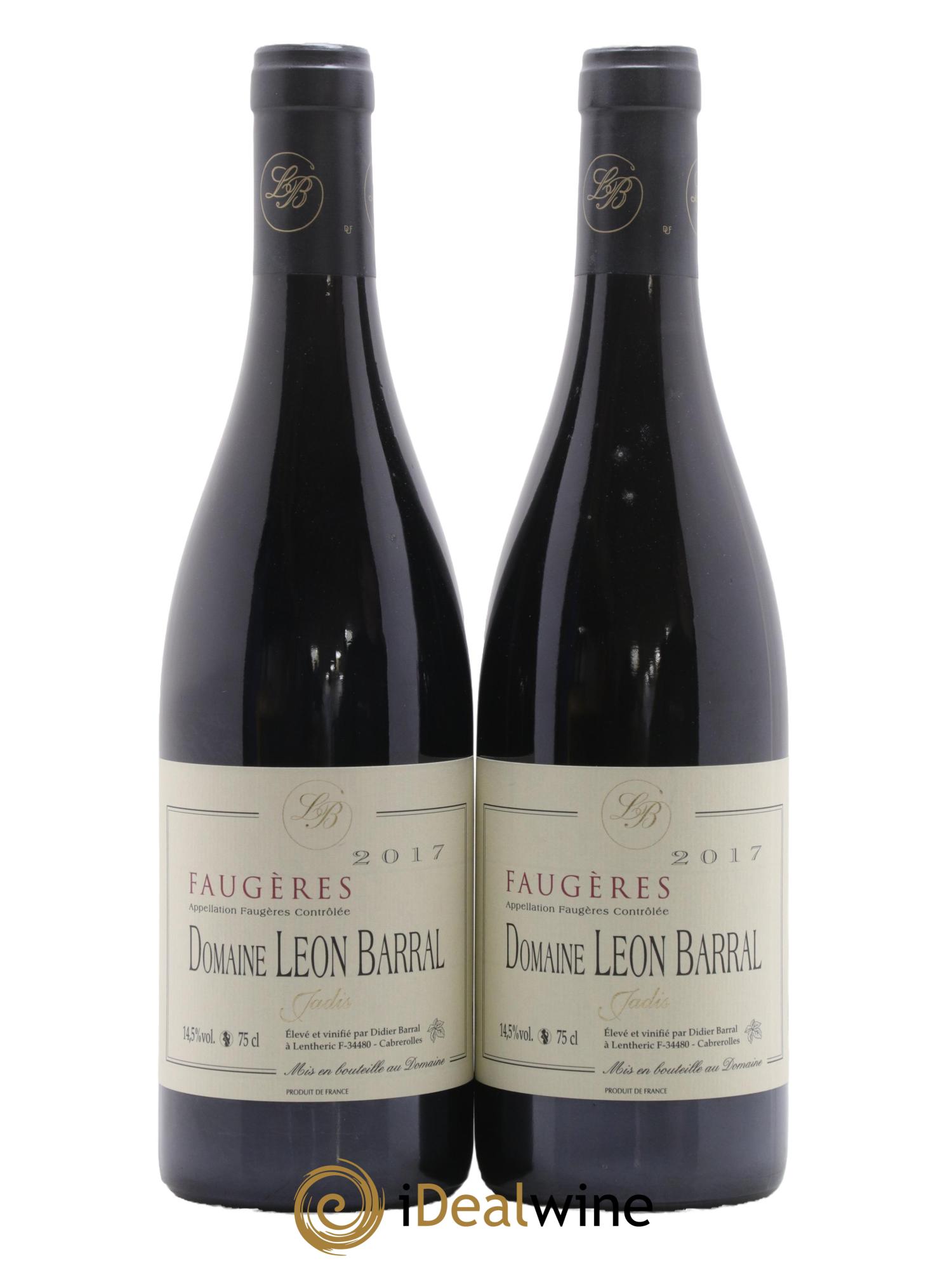 Faugères Jadis Domaine Léon Barral 2017 - Lot de 2 bouteilles - 0