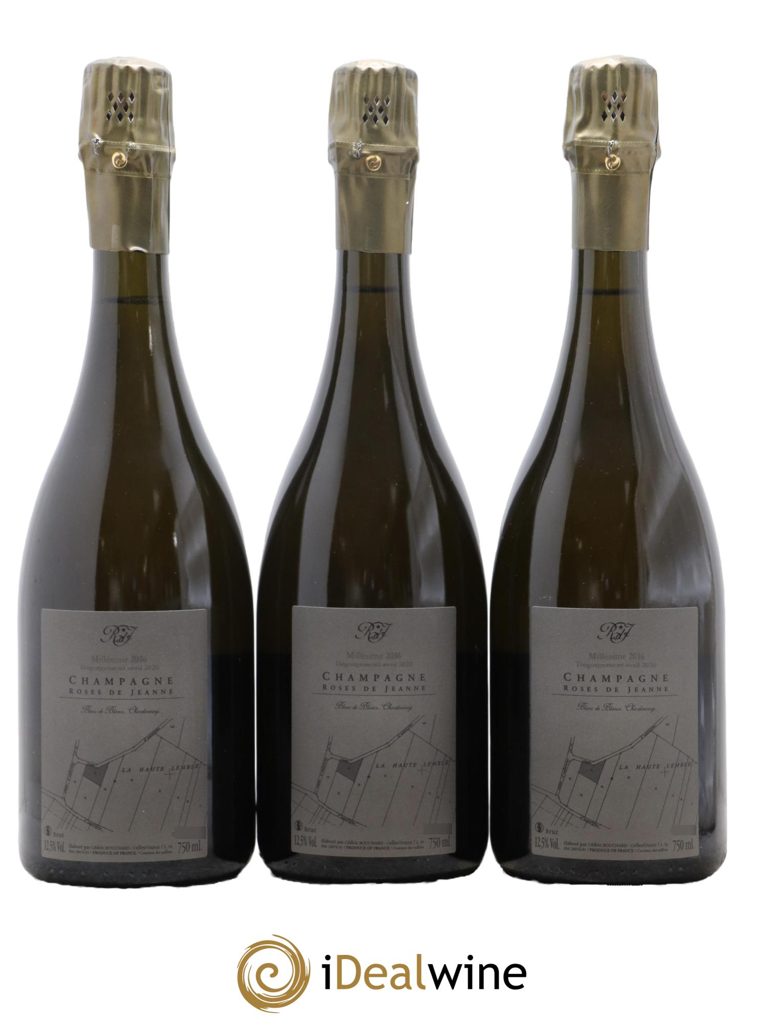 Roses de Jeanne La Haute-Lemblé Cédric Bouchard 2016 - Lot of 3 bottles - 1