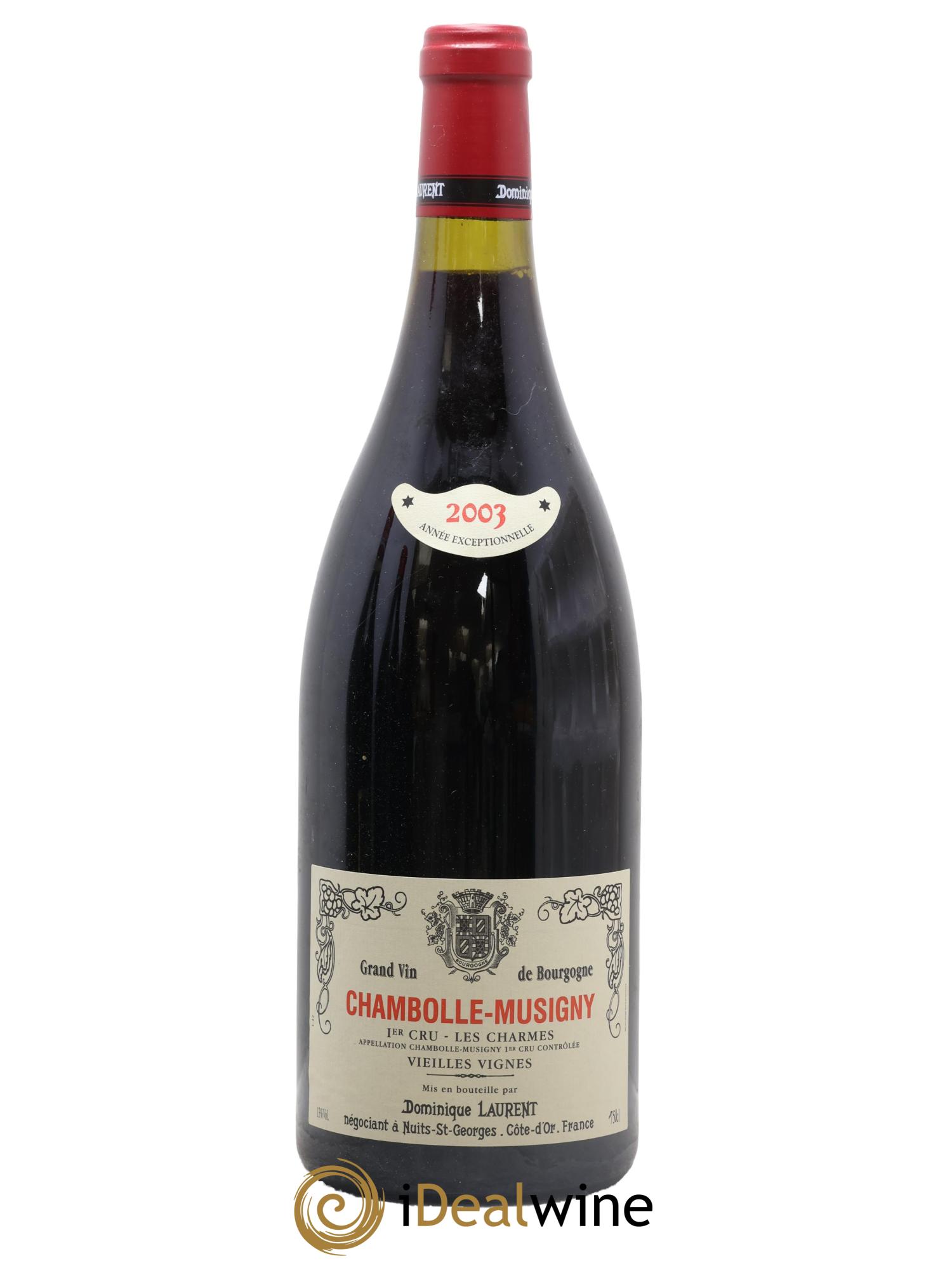 Chambolle-Musigny 1er Cru Les Charmes Vieilles Vignes Dominique Laurent 2003 - Lot de 1 magnum - 0