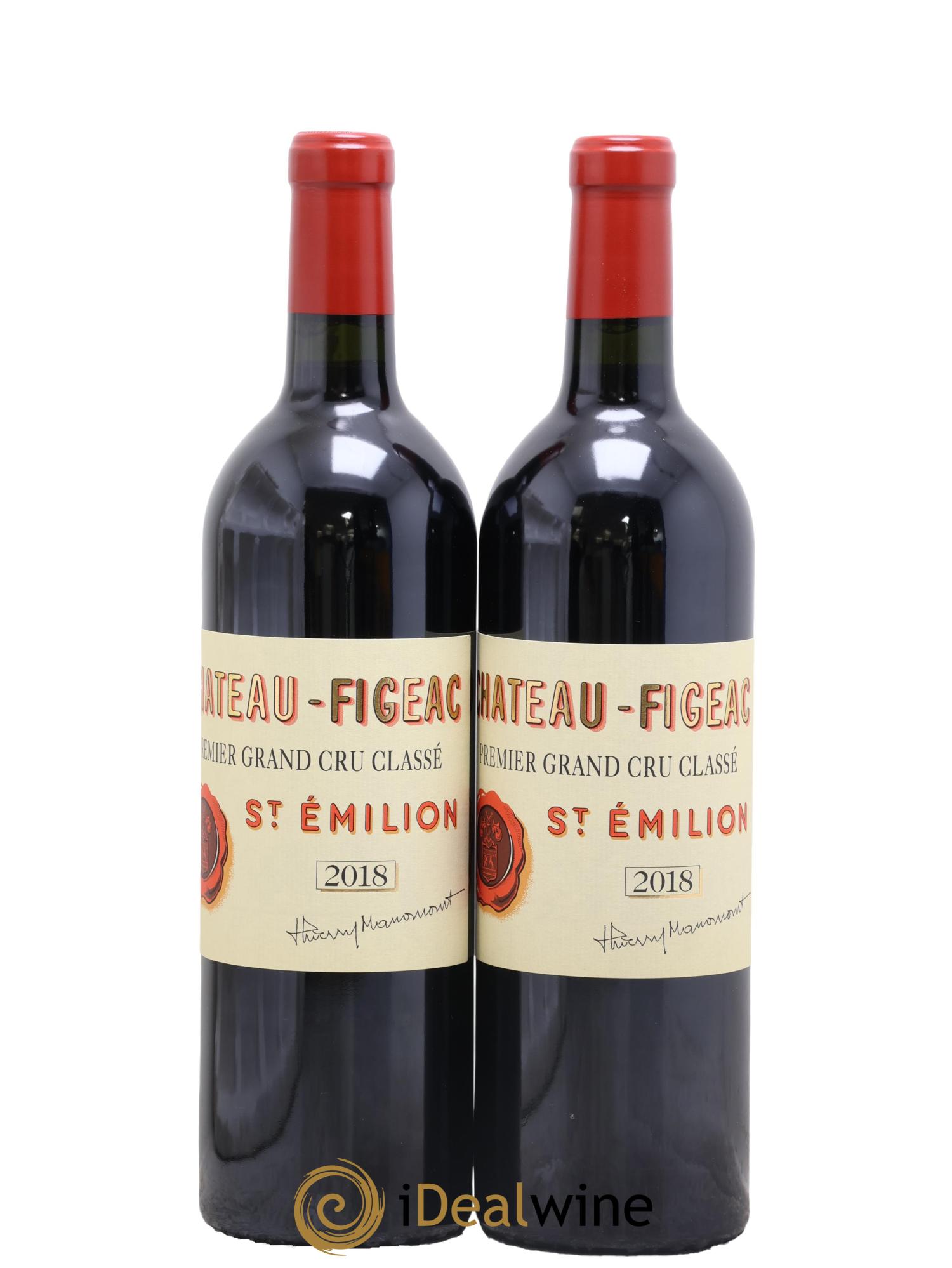Château Figeac 1er Grand Cru Classé A 2018 - Lot de 2 bouteilles - 0