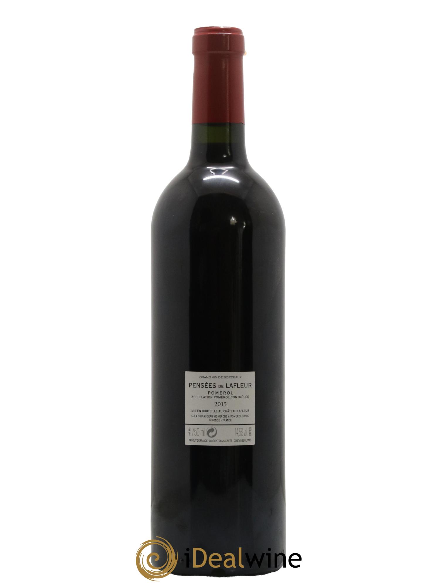 Pensées de Lafleur Second Vin 2015 - Lot de 1 bouteille - 1