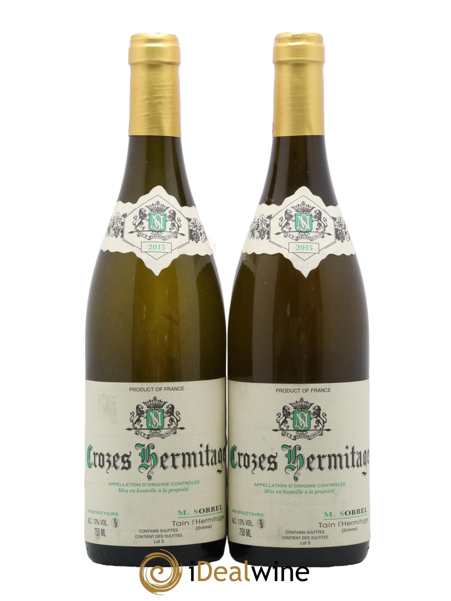 Crozes-Hermitage Marc Sorrel 2015 - Lot de 2 bouteilles - 0