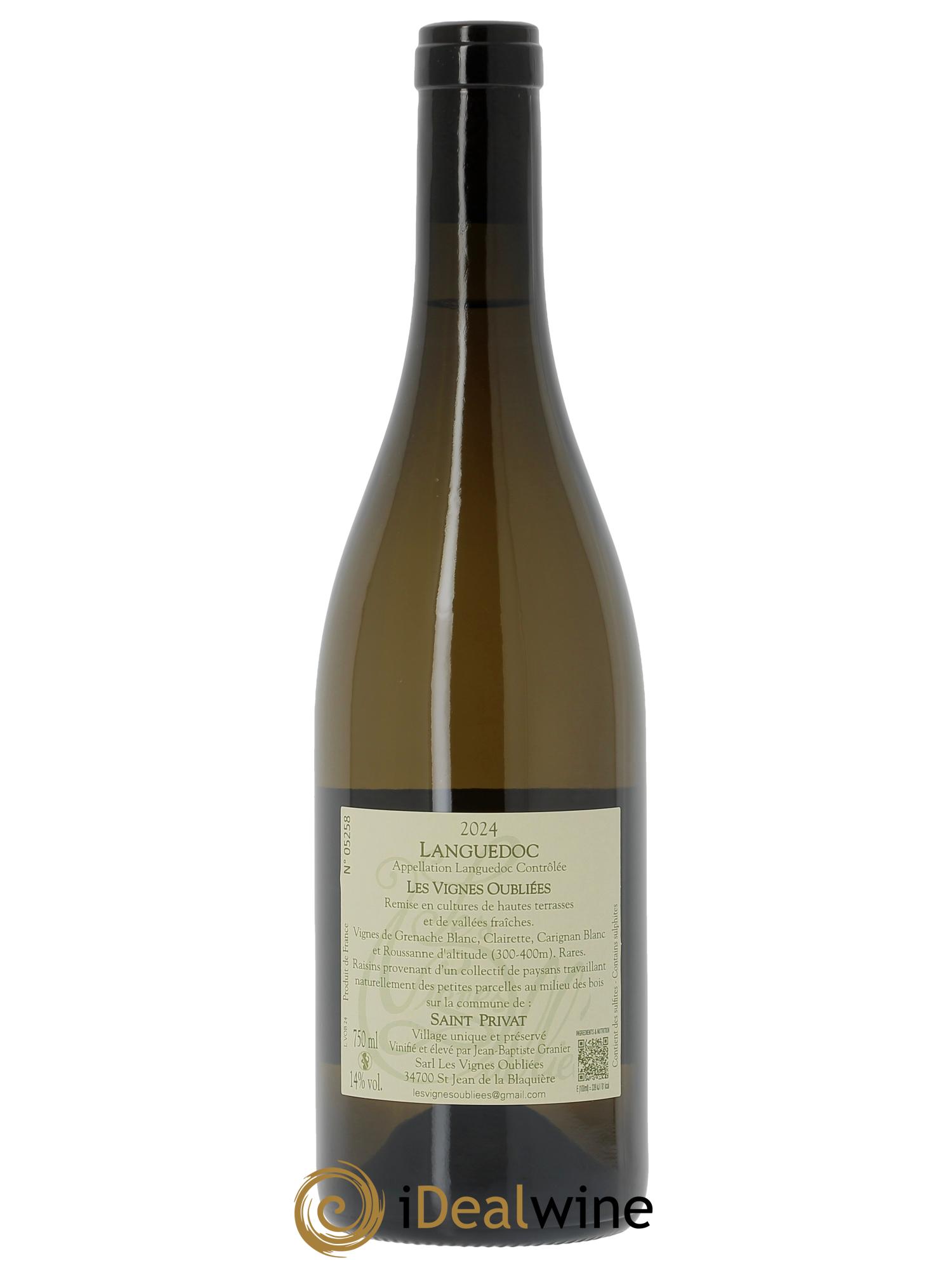 Terrasses du Larzac Les Vignes Oubliées Jean-Baptiste Granier 2024 - Posten von 1 Flasche - 1